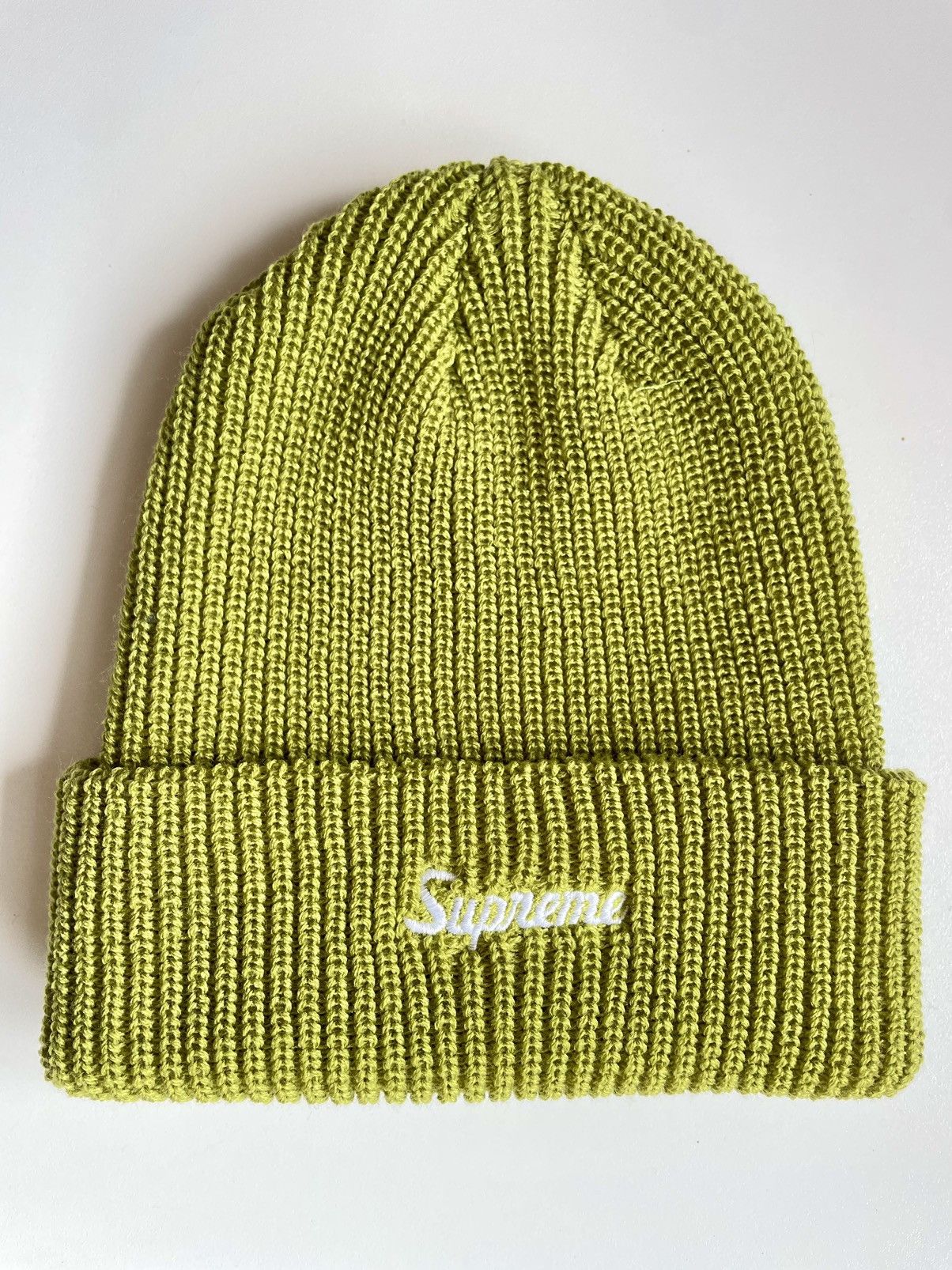 Supreme Suoreme Loose Gauge Beanie GREEN Size ONE SIZE - 1 Thumbnail