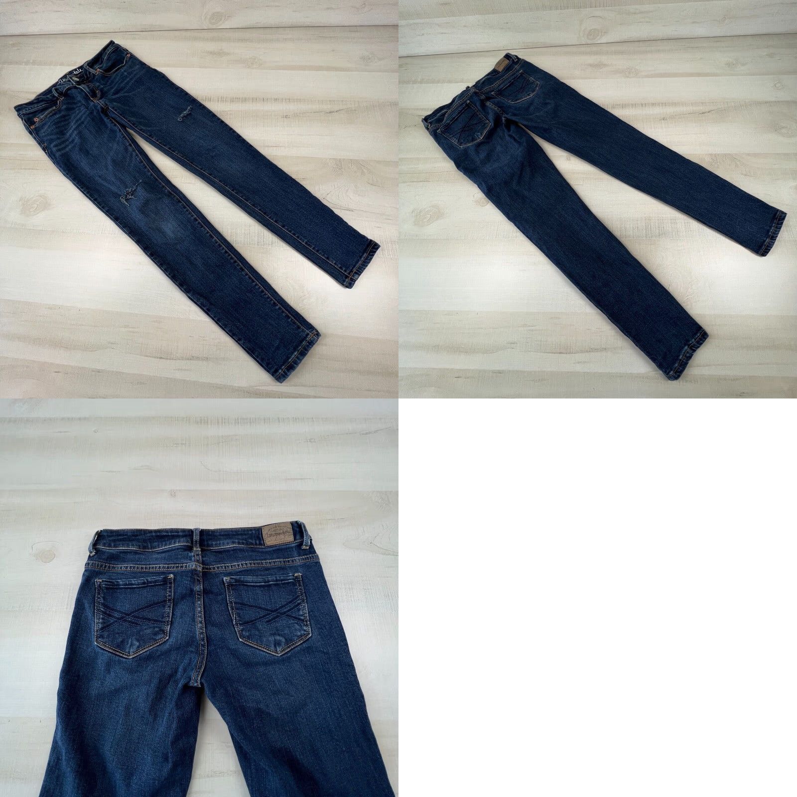 Aeropostale Aeropostale Women Low Rise Distressed Skinny Jeans Lola Jegging Medium Wash Blue Size 4 Size 27" / US 4 / IT 40 - 8 Thumbnail