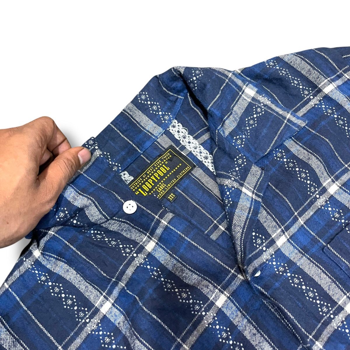 Tornado Mart Vintage loopypool japan indigo flannel shirt Size US M / EU 48-50 / 2 - 5 Thumbnail