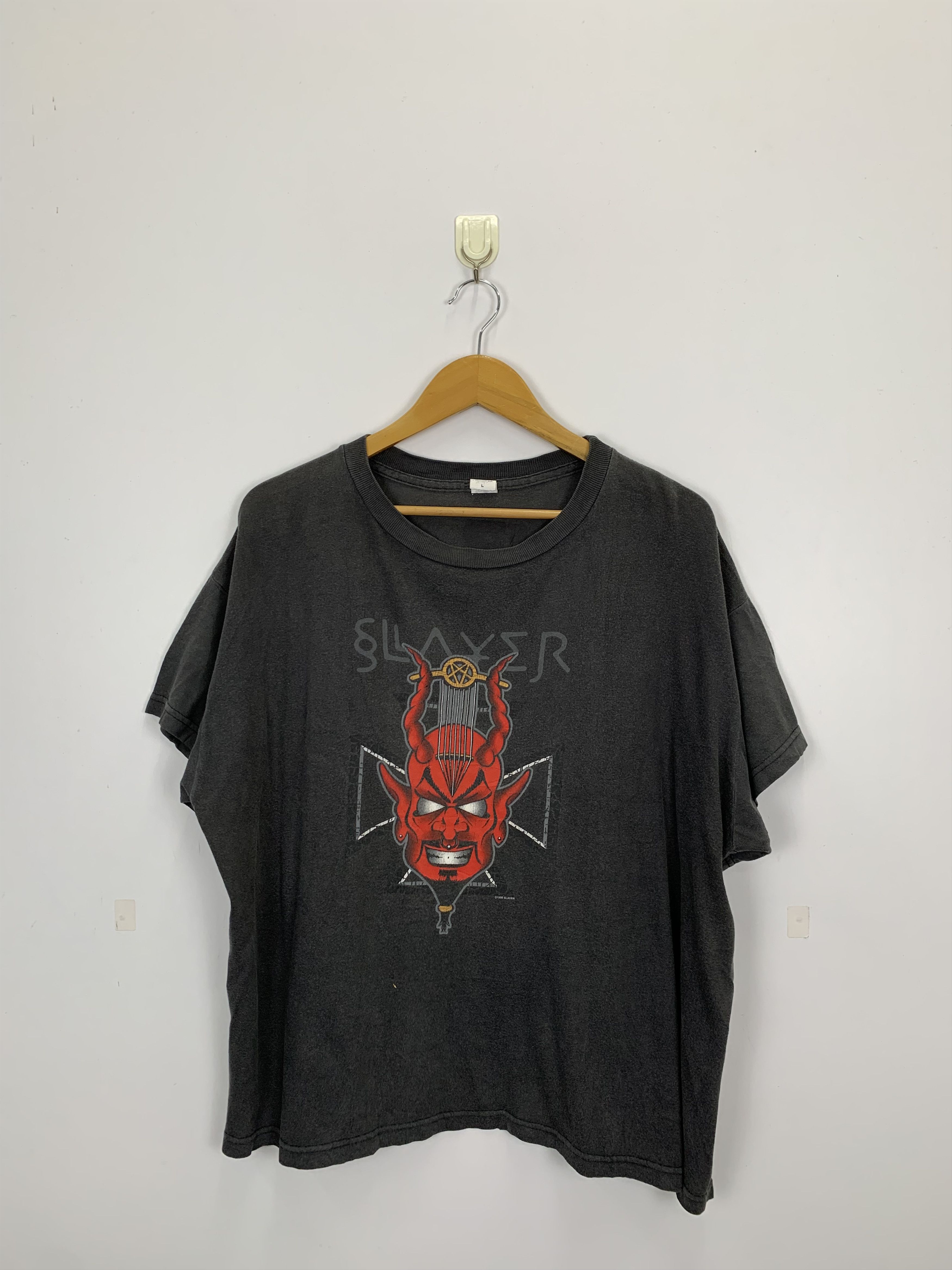 Band Tees × Slayer × Vintage Vintage 90s Slayer Band T Shirt TA0187 Size US L / EU 52-54 / 3 - 2 Thumbnail