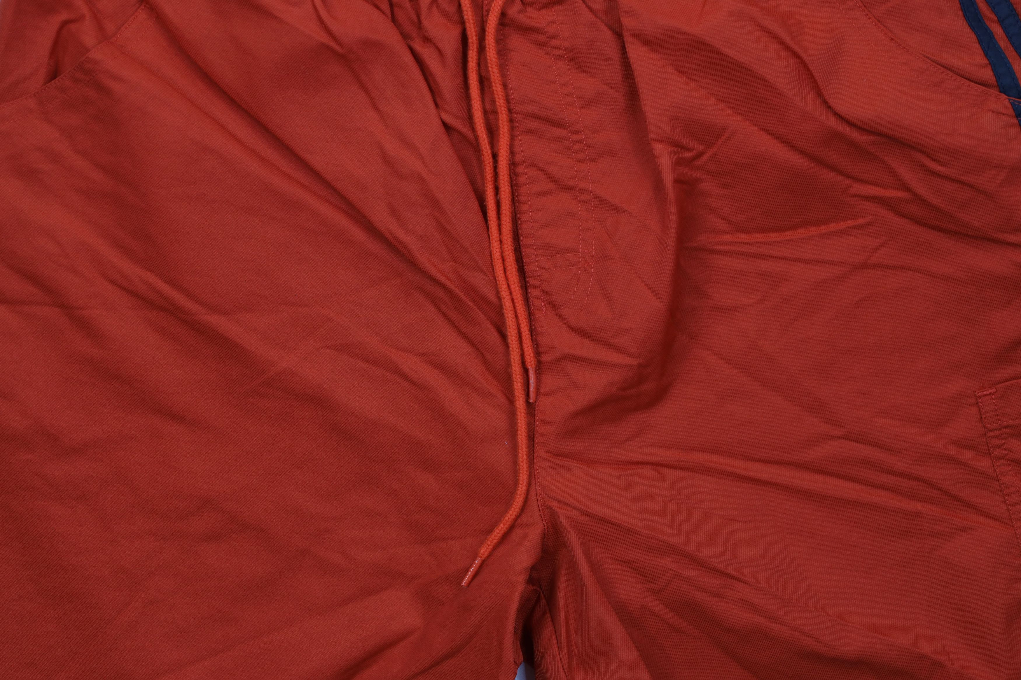Adidas Vintage 90s Adidas Soccer Shorts Orange Striped Nylon Size US 34 / EU 50 - 3 Thumbnail