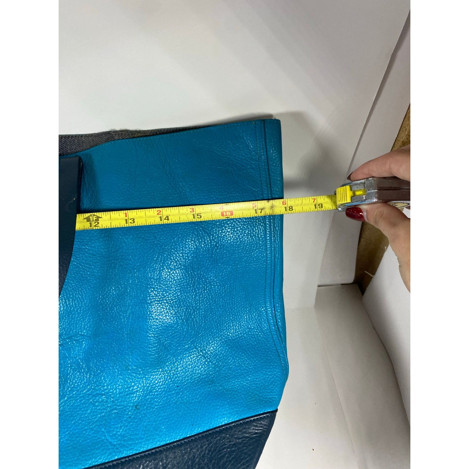 Cole Haan Cole Haan Leather Tote Blue Size ONE SIZE - 4 Thumbnail