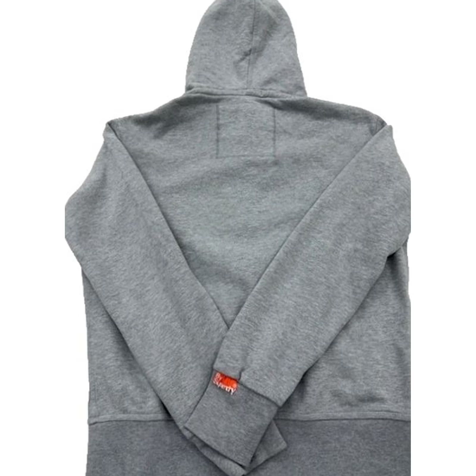Superdry Superdry Zip Hoodie Mens L Orange Label Grey Cotton Blend Size US L / EU 52-54 / 3 - 2 Thumbnail