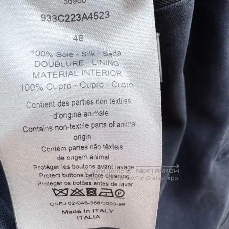 Dior Dior Navy Silk Long Sleeve Men's Jacket . Size US M / EU 48-50 / 2 - 5 Thumbnail