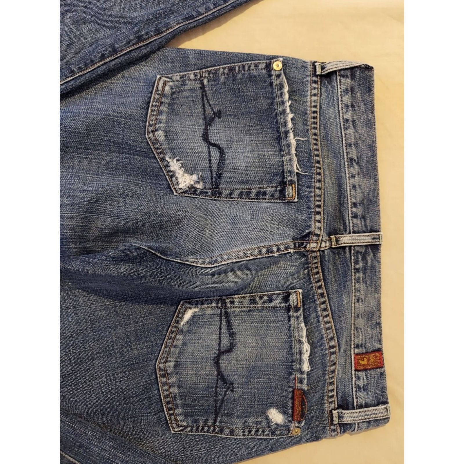 7 For All Mankind Womens 7 For All Mankind Jeans 28 Denim Flare Blue Regular Jeans Womens 28 Denim Flared Flare Jeans Size 28" / US 6 / IT 42 - 2 Thumbnail