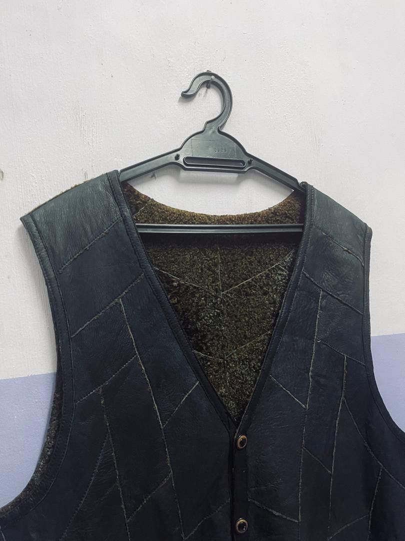 Japanese Brand Vintage Reversible Malubel Sydney Lamb Leather Patchwork Size US L / EU 52-54 / 3 - 5 Thumbnail
