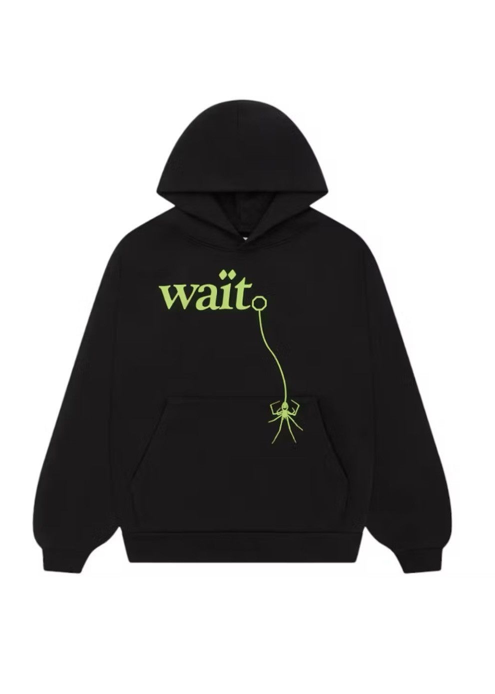 Sp5der Sp5der Wait Hoodie 'Black' 2024 Size US XL / EU 56 / 4 - 1 Thumbnail