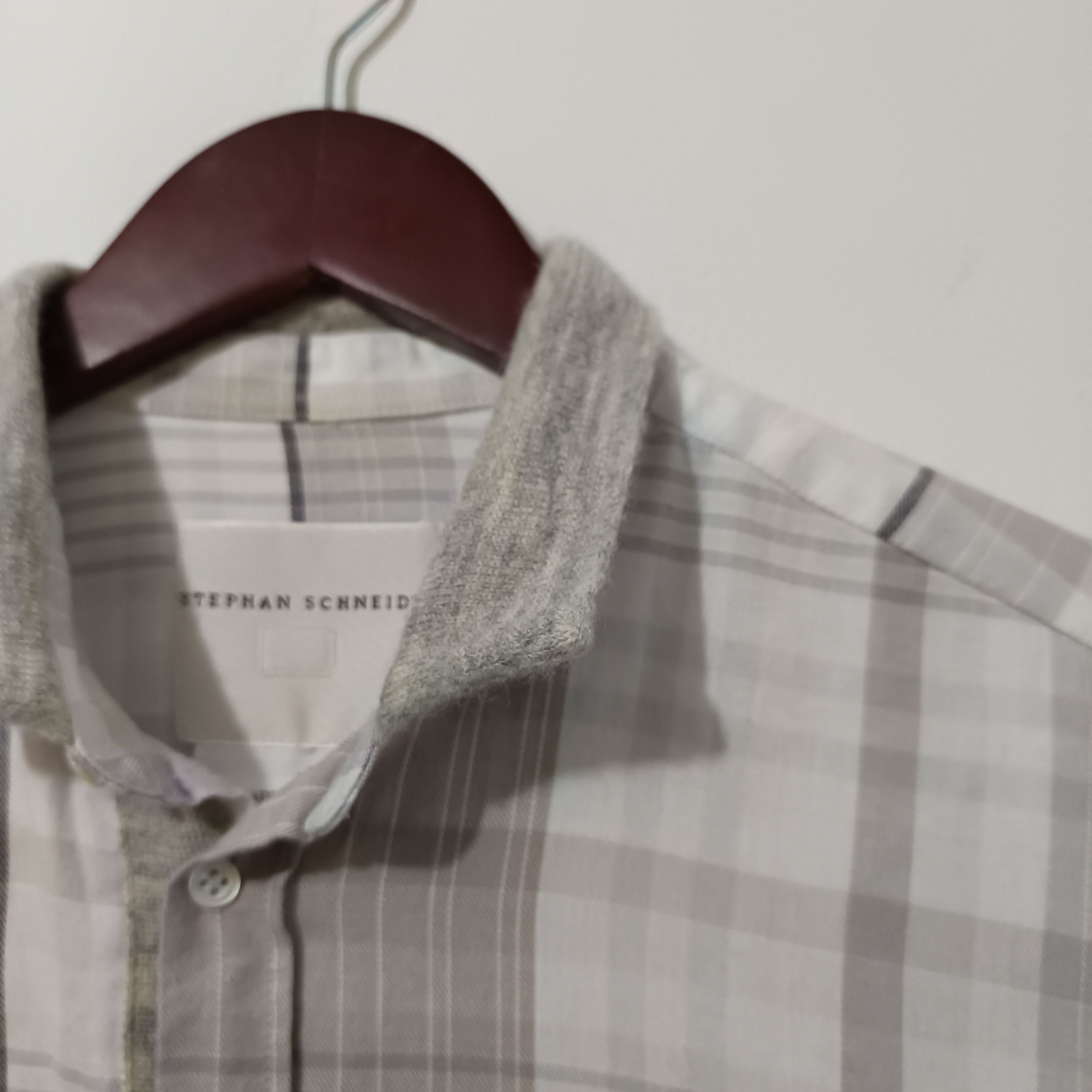 Stephan Schneider Stephan Schneider Knitt Collar Plaid Shirts Size US M / EU 48-50 / 2 - 3 Thumbnail