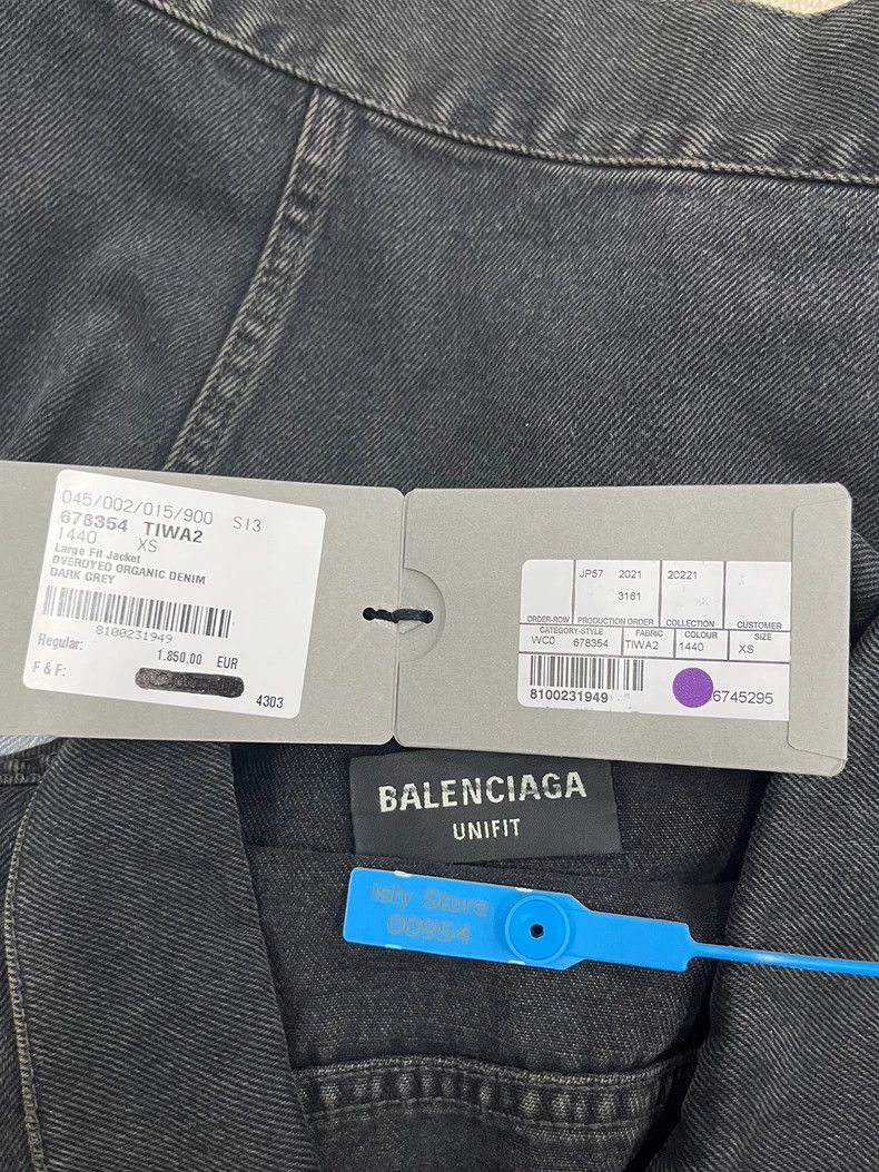 Balenciaga Balenciaga Solid Graffiti Single Breasted Lapel Long Sleev Size US XS / EU 42 / 0 - 4 Thumbnail