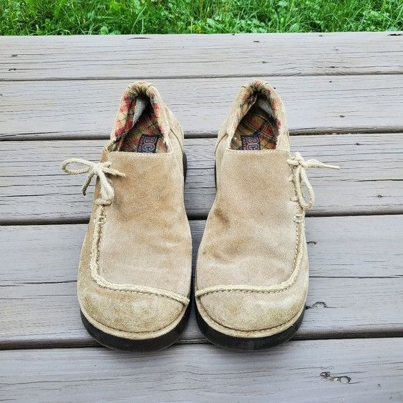 Vintage Vintage 90s y2k Bratz Camel Tan Suede Leather Corset Loafer Size US 10 / IT 40 - 4 Thumbnail