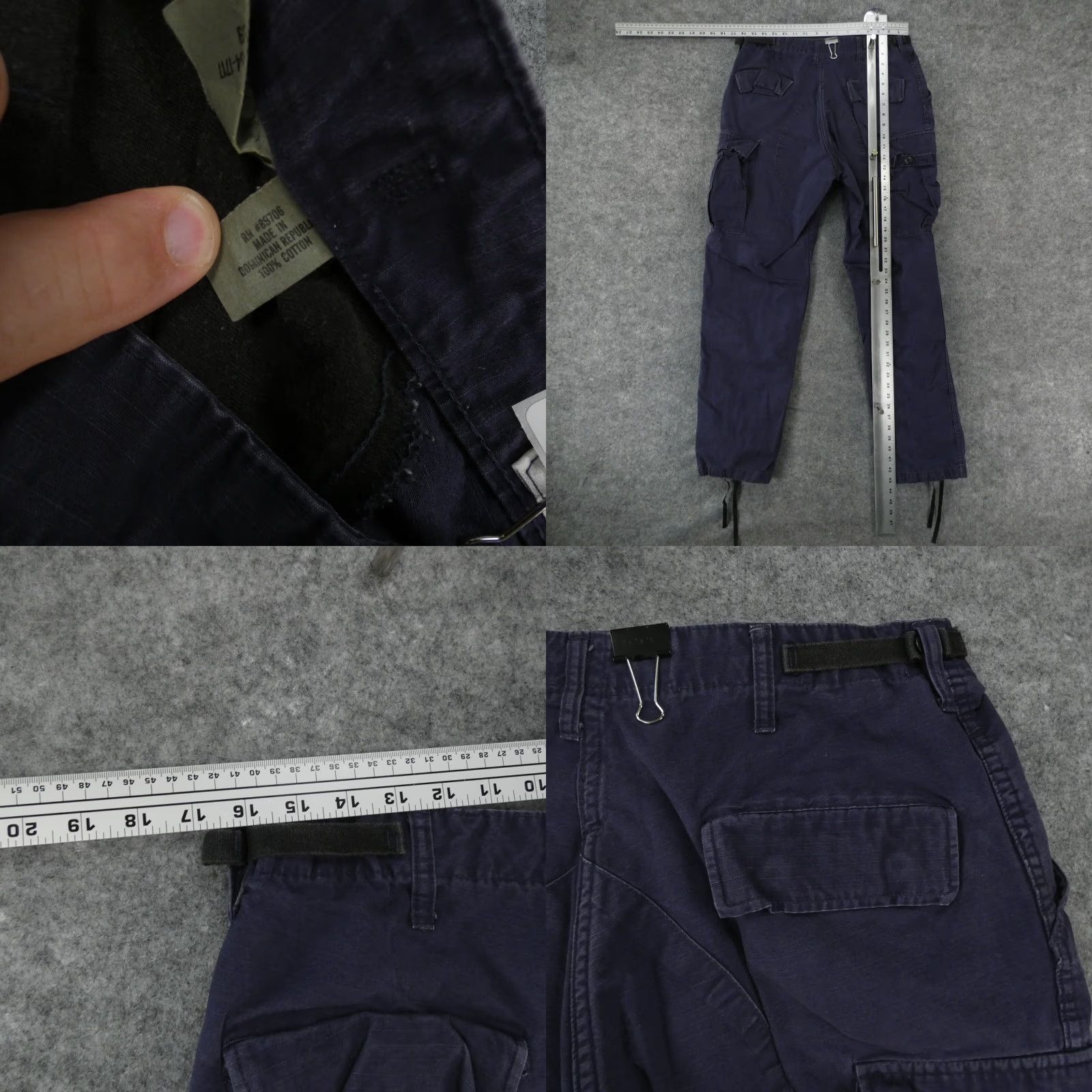 Propper Propper Cargo Pants Men Medium Long Navy Blue Adjustable Waist Workwear Size US 31 - 9 Thumbnail