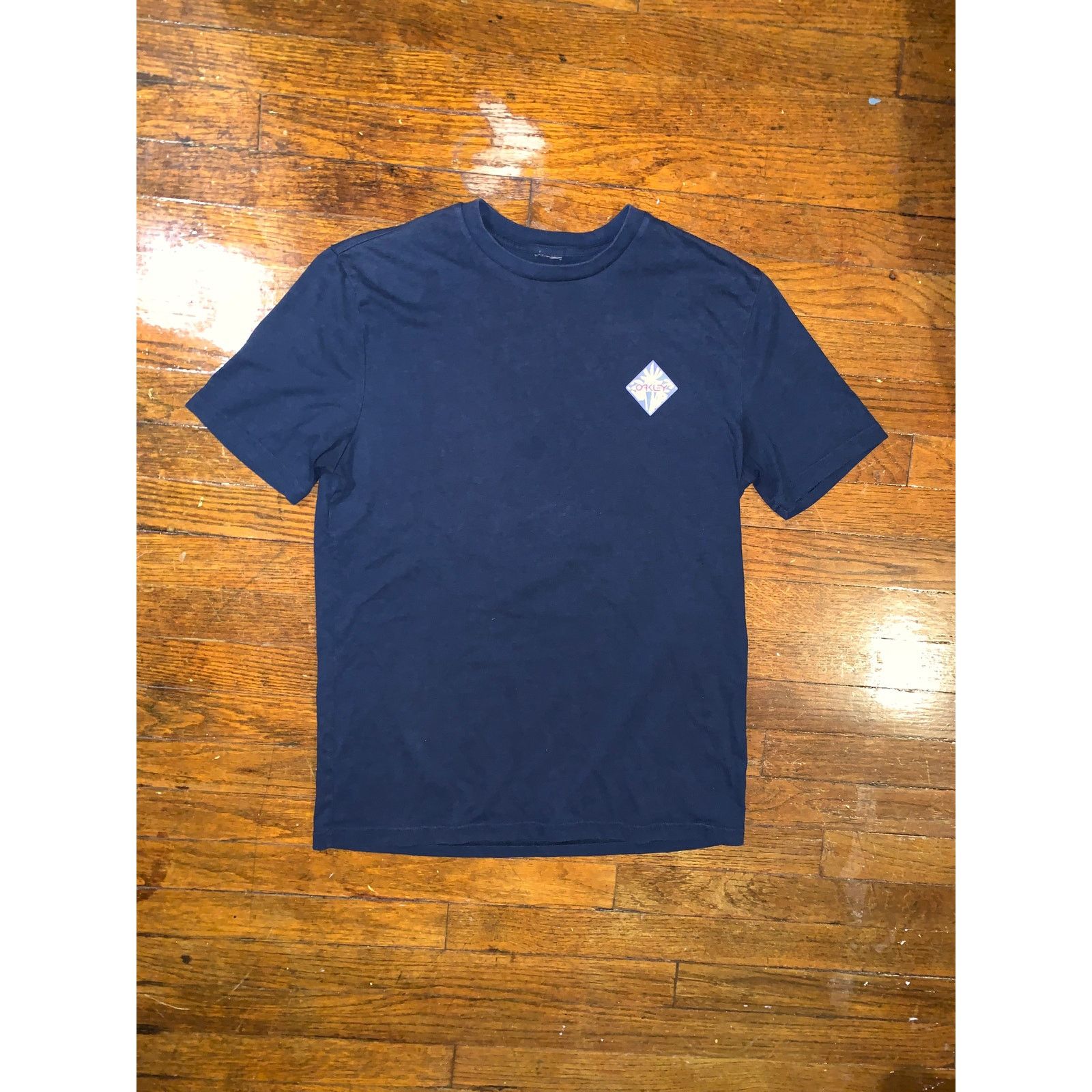 Oakley Oakley Graphic T Shirt Navy Blue Palm Logo Surf Skate Tee M Size US M / EU 48-50 / 2 - 2 Thumbnail