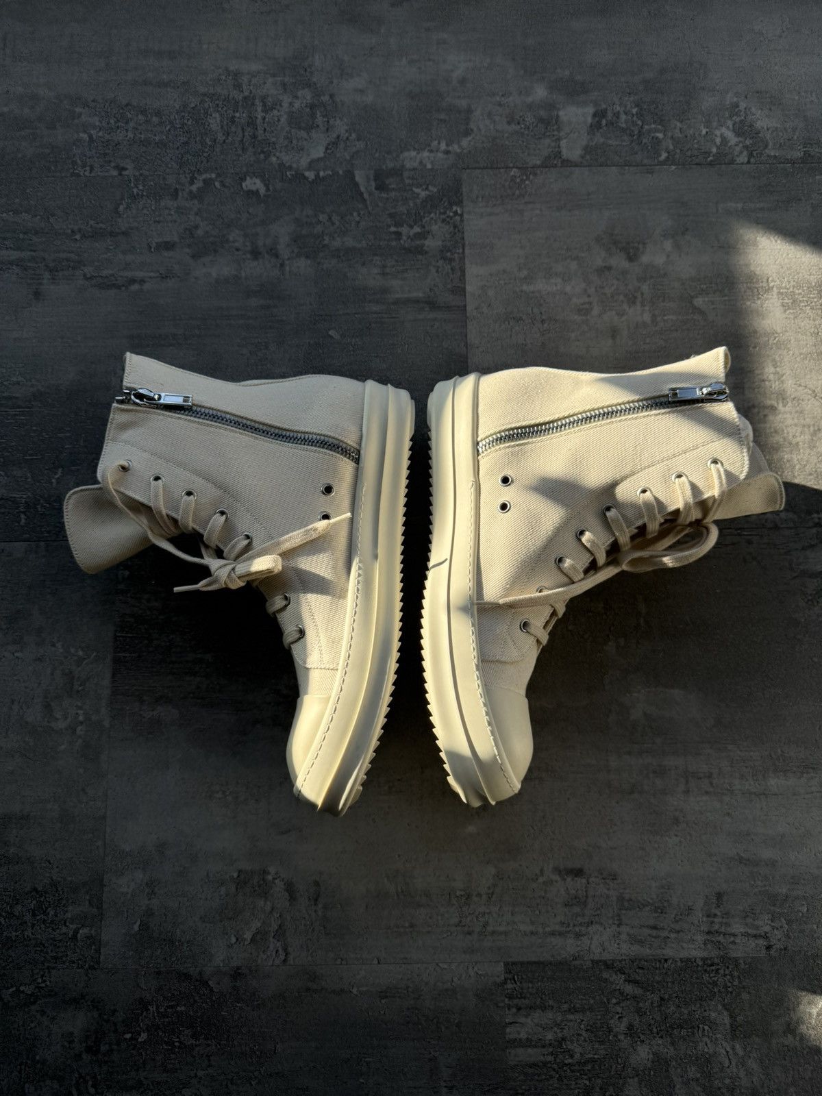 Rick Owens Rick Owens DRKSHDW Cargo Basket high top sneakers Size US 10.5 / EU 43-44 - 4 Thumbnail