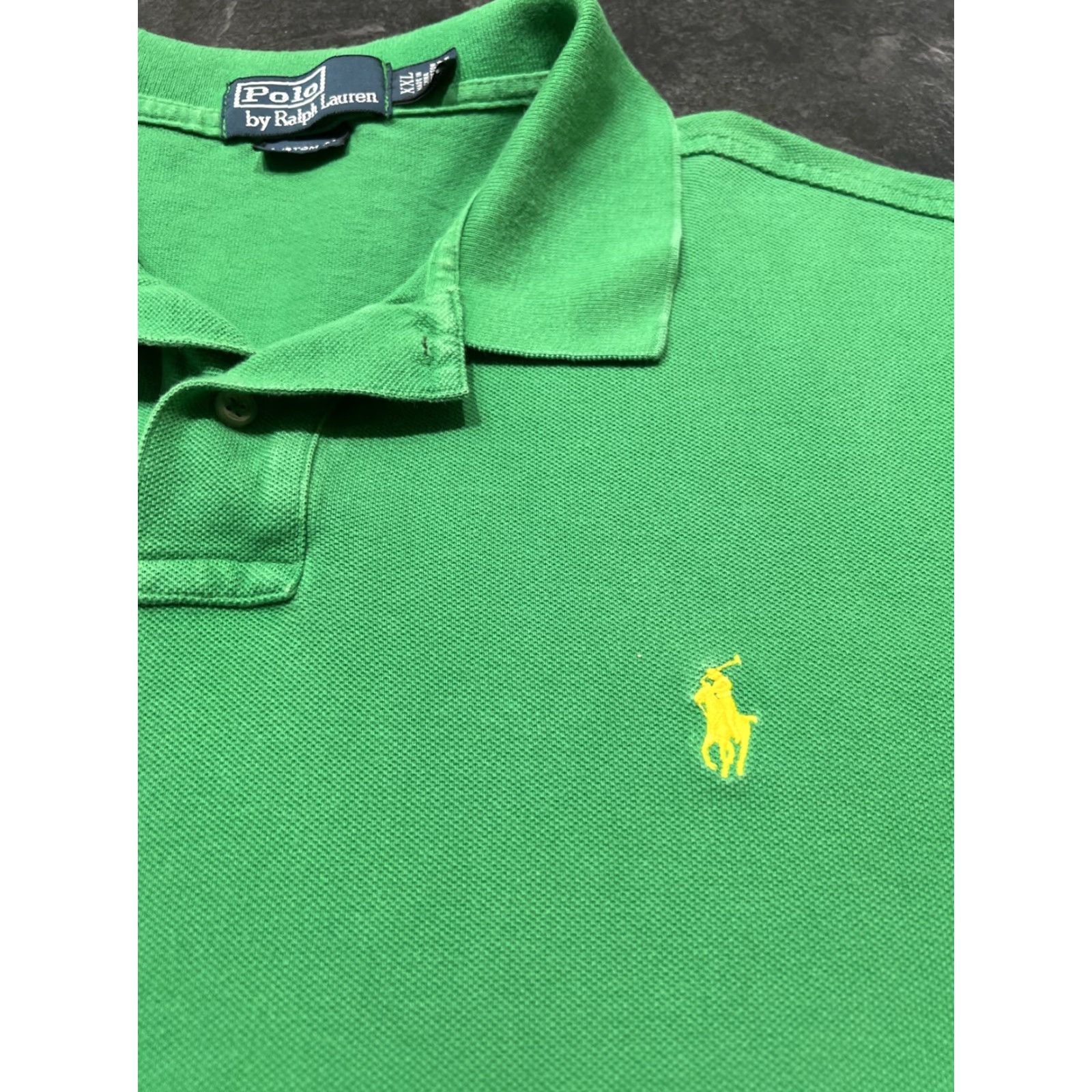 Ralph Lauren Polo Ralph Lauren Polo Shirt Men 2XL Green Slim Fit Short Sleeve Casual Workwear Travel Knit 100% Cotton Slimming - Regular Size Type 2XL Mens Size US XXL / EU 58 / 5 - 2 Thumbnail