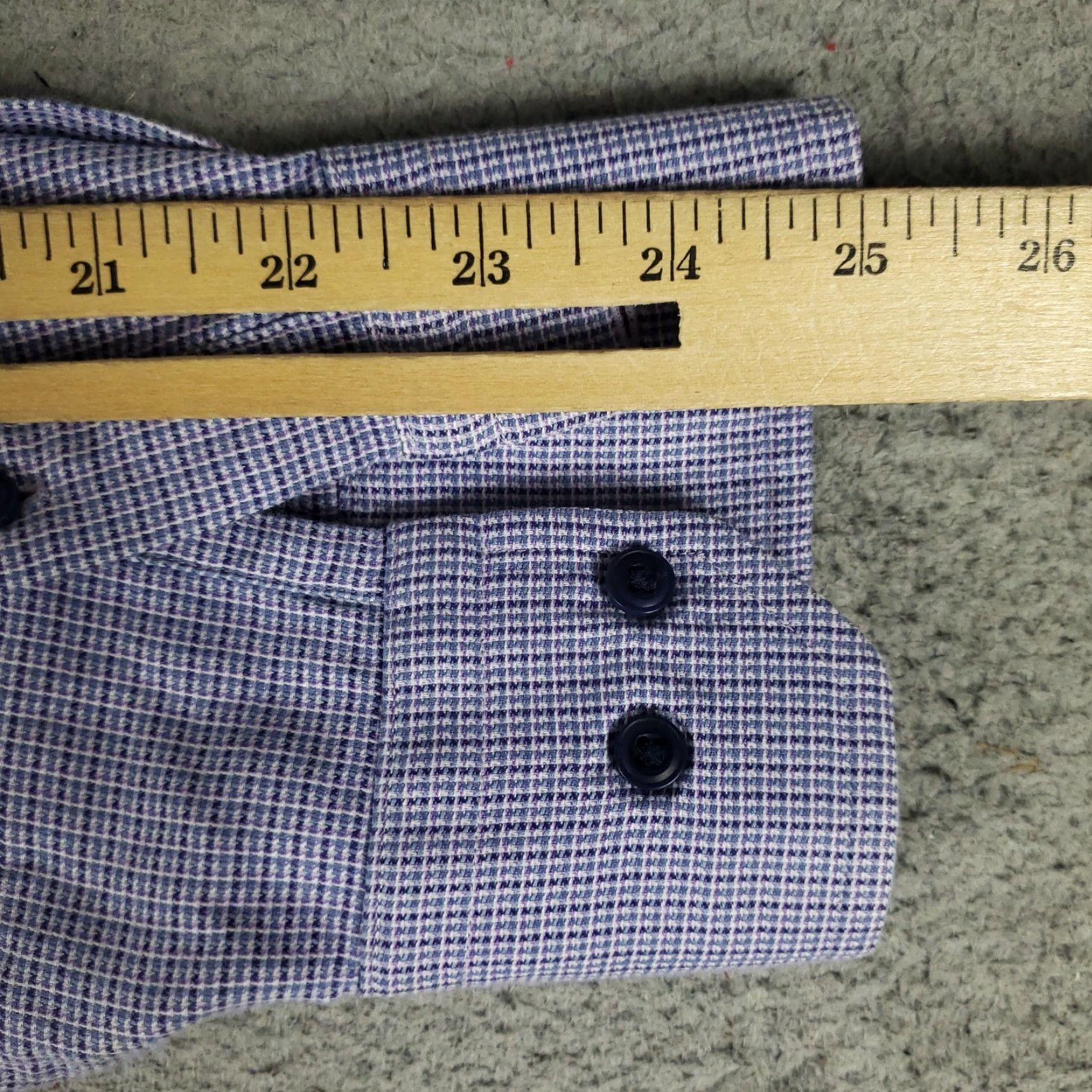 David Donahue David Donahue Shirt Mens Large Blue Purple Button-Up Long Sleeve Casual Business Formal Workwear 100% Cotton Button-Up Size US L / EU 52-54 / 3 - 6 Thumbnail