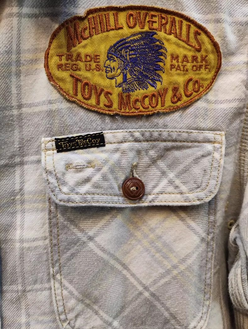 TOYS McCOY TOYS McCoy Plaid Work Shirt, Size 14, Shoulder Width 40, C Size US S / EU 44-46 / 1 - 4 Thumbnail
