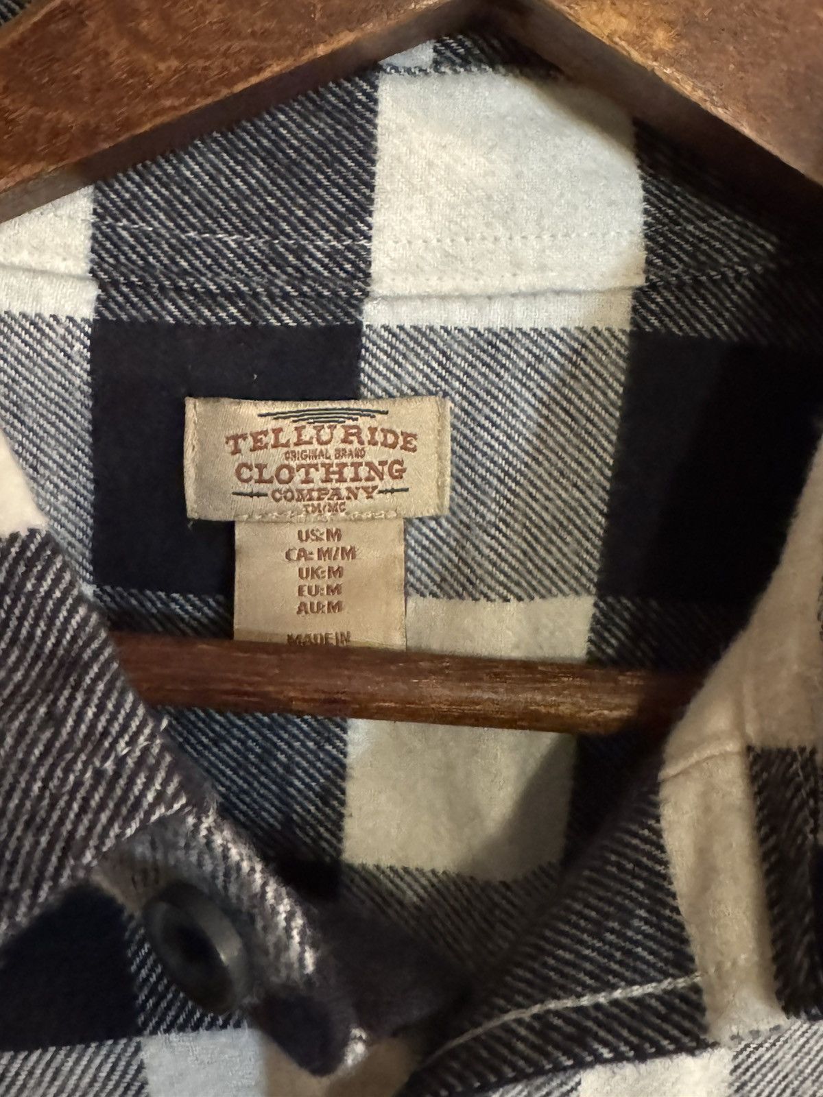 Telluride Black and White checkered flannel Size US M / EU 48-50 / 2 - 3 Thumbnail