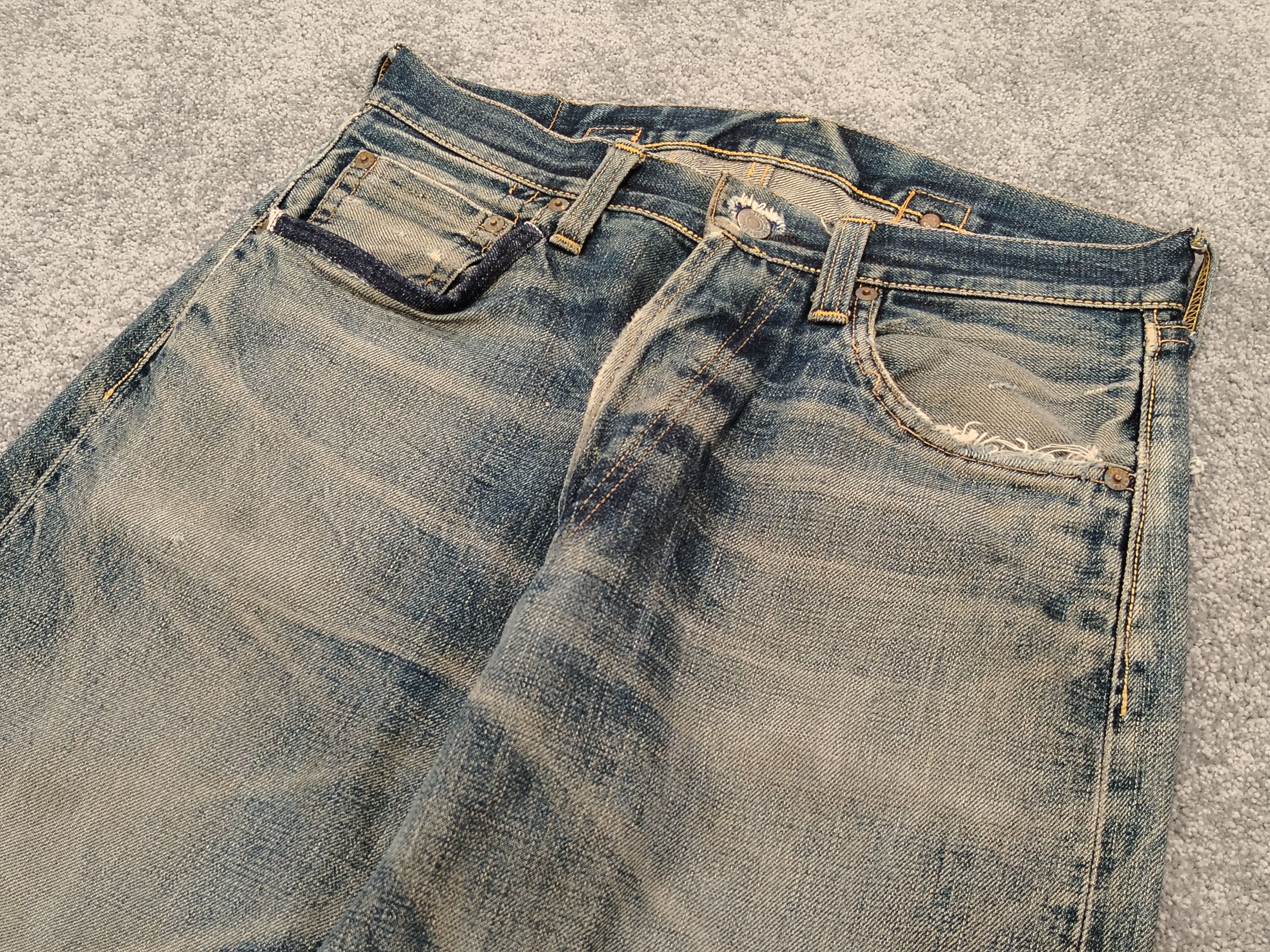 Evisu Evisu Jeans Vintage (Evis) Daicock Boro Remaked Size US 32 / EU 48 - 9 Thumbnail