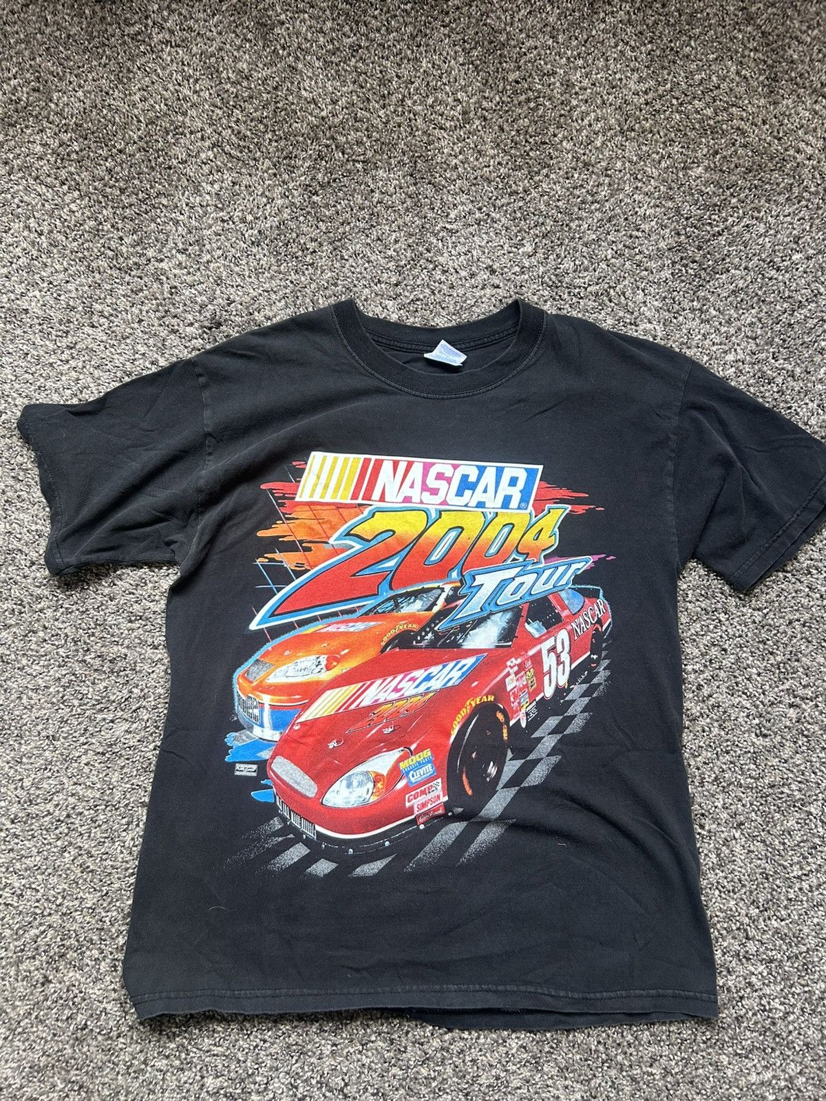 Gildan × Vintage Vintage nascar T-shirt Size US L / EU 52-54 / 3 - 1 Thumbnail