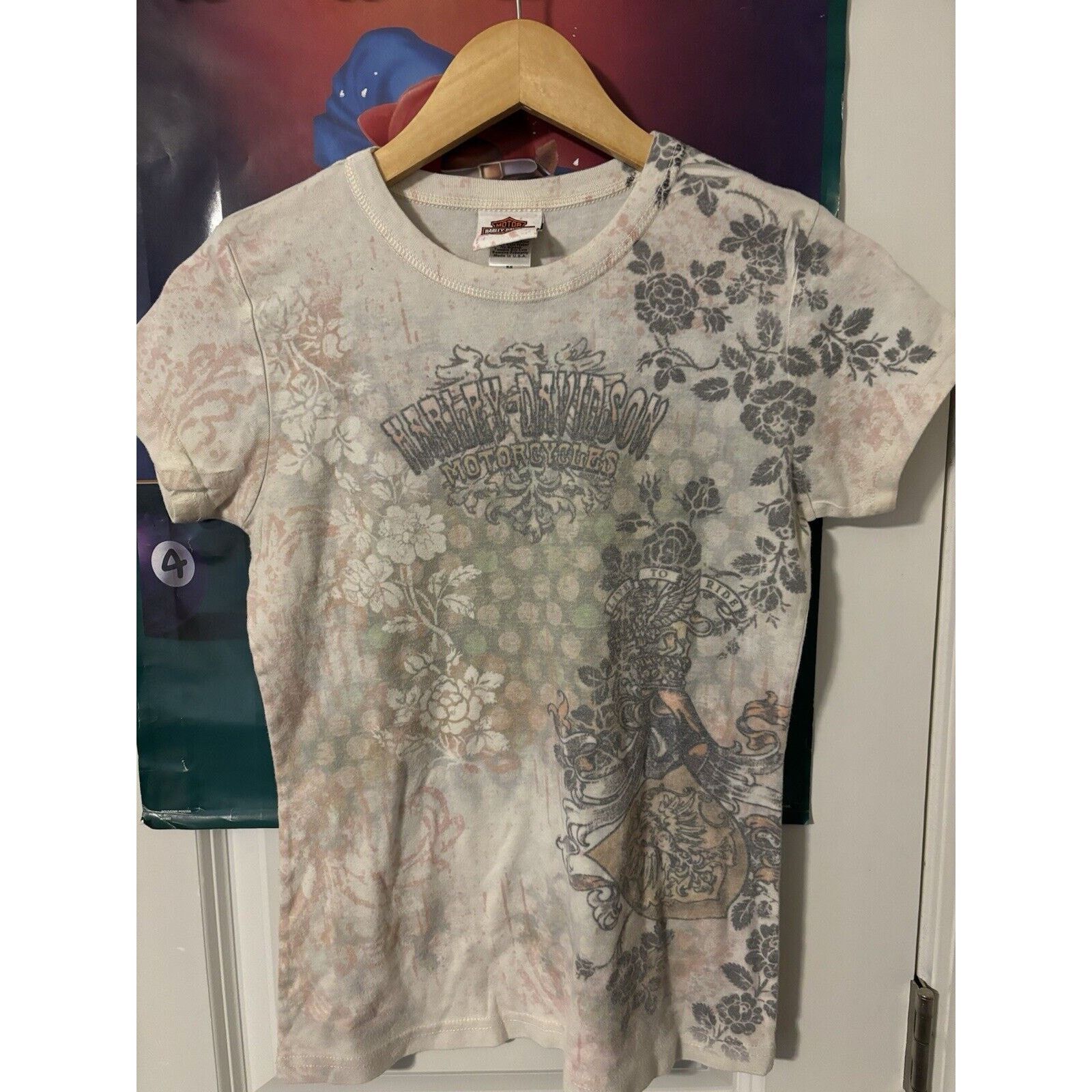 Other Vintage y2k harley davidson ladies T-shirt brown tan Sz M Size M / US 6-8 / IT 42-44 - 2 Thumbnail