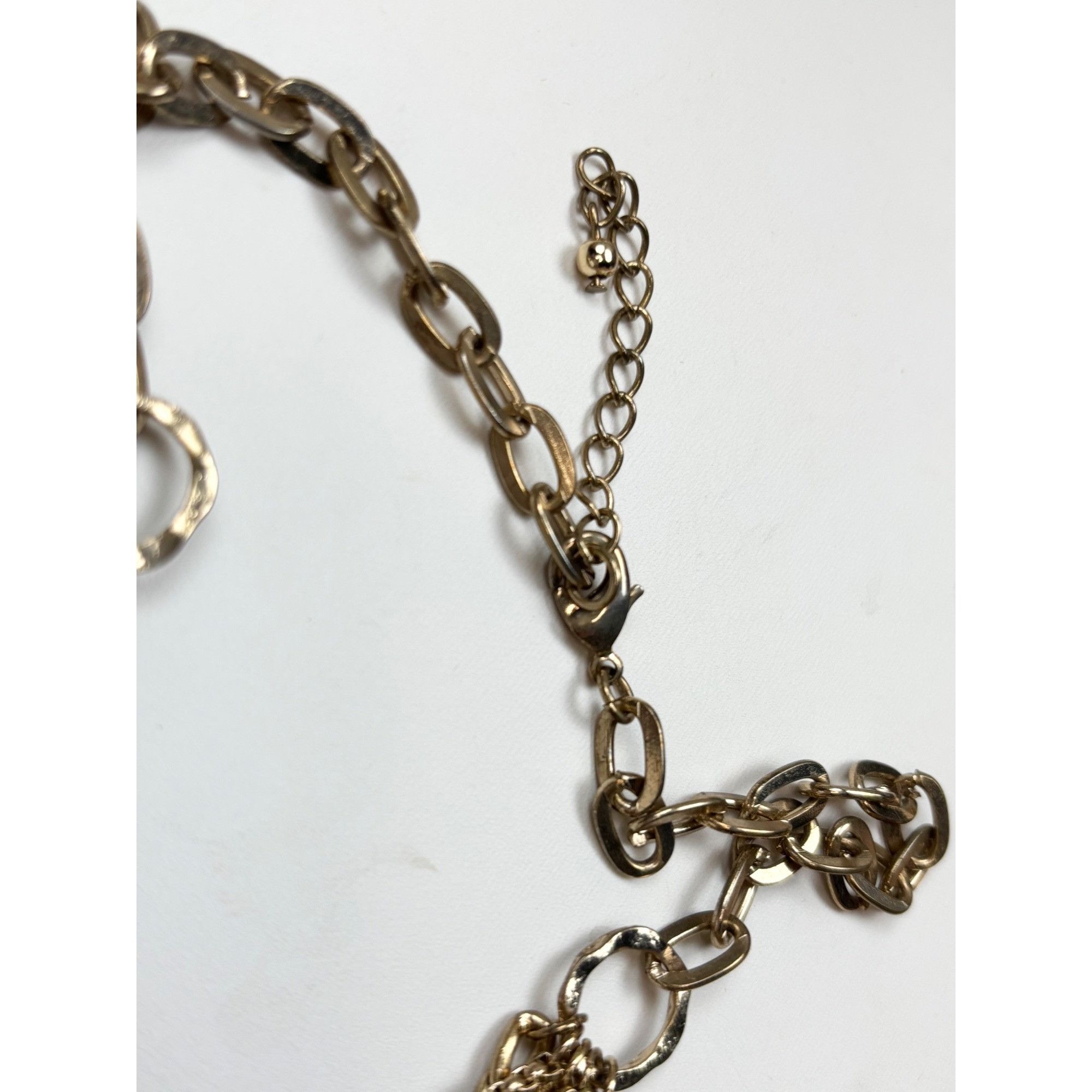 Other Multi-Layer Gold-Tone Chain Link Necklace With Adjustable Cl Size ONE SIZE - 4 Thumbnail