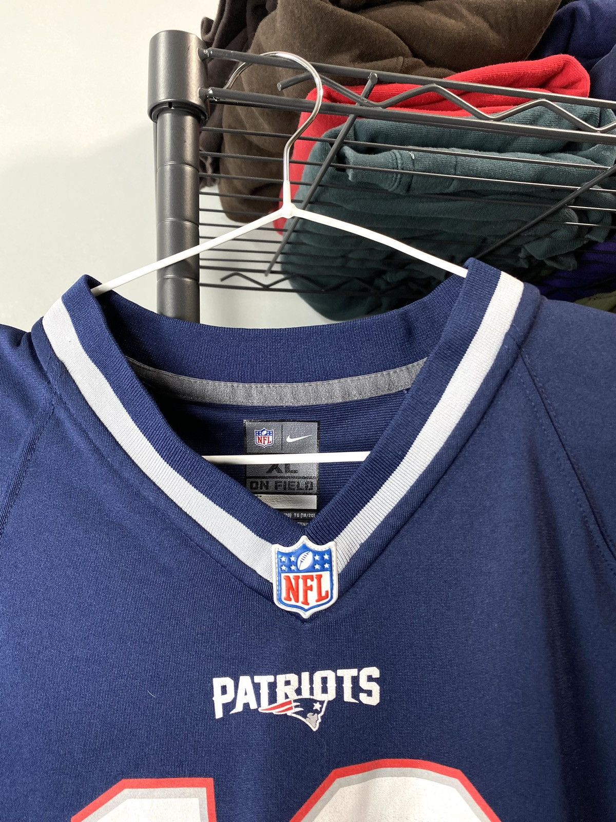 NHL Vintage Nike tee NFL Patriots 12 Brady Jersey T Shirt Size US L / EU 52-54 / 3 - 5 Thumbnail