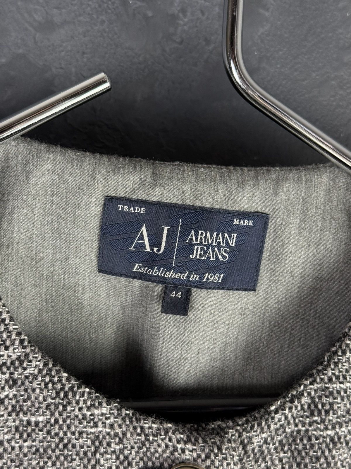 Armani × Armani Collezioni × Vintage Armani Jeans Giorgio Wool Blend Blazer Vintage Womens 44 Size M / US 6-8 / IT 42-44 - 10 Thumbnail
