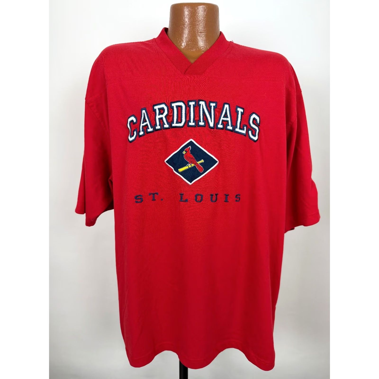 Lee VINTAGE Lee Sport St. Louis Cardinals T-Shirt Men XL Red Embroidered 90s Sports Baseball Size US XL / EU 56 / 4 - 2 Thumbnail