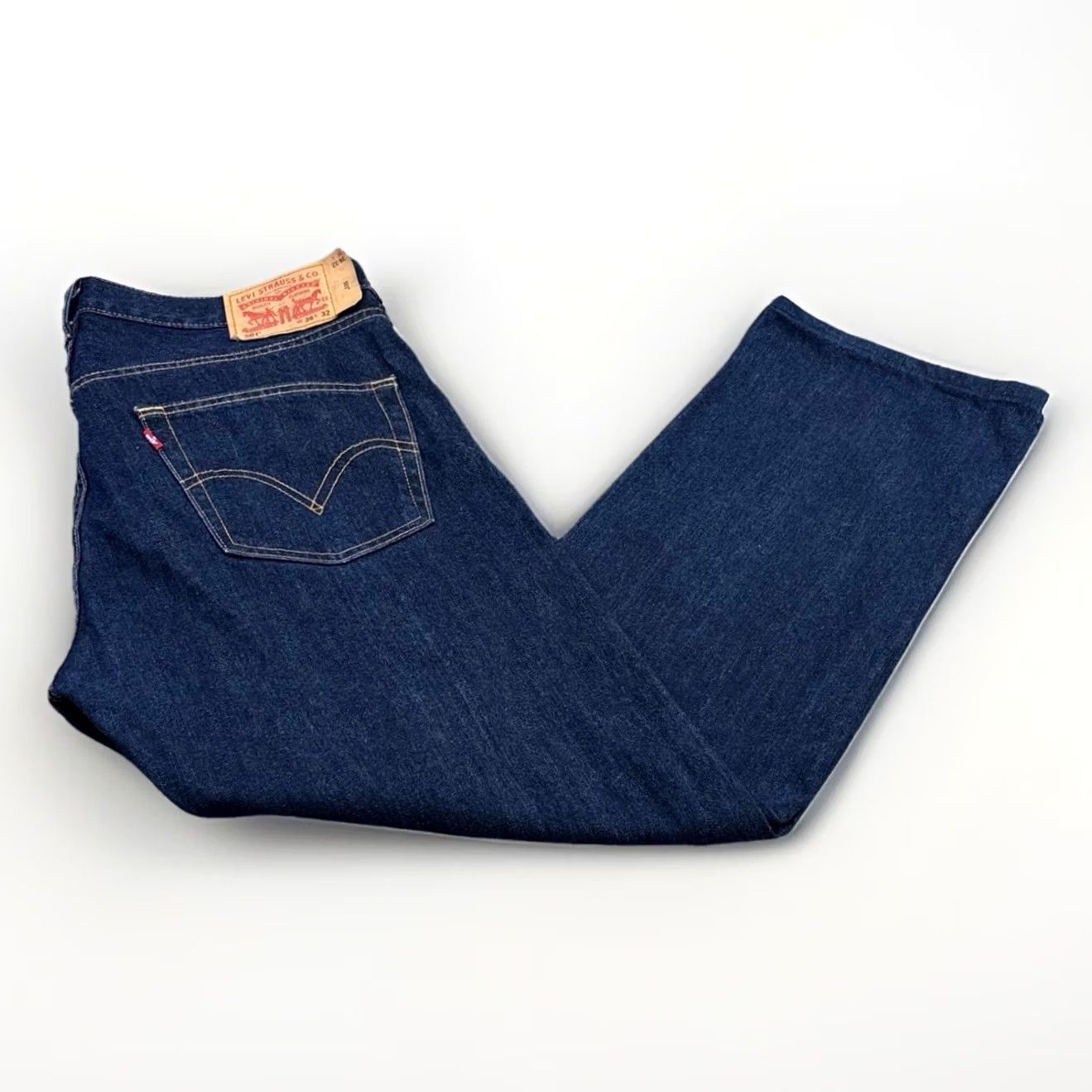 Levi's Levi’s 501 Jeans W36” L30” Darkwash Blue Men’s Button Fly Pant Straight Leg Jeans Regular Fit Mens Right Now Wearing 501 Series Vintage No Size US 36 / EU 52 - 2 Thumbnail