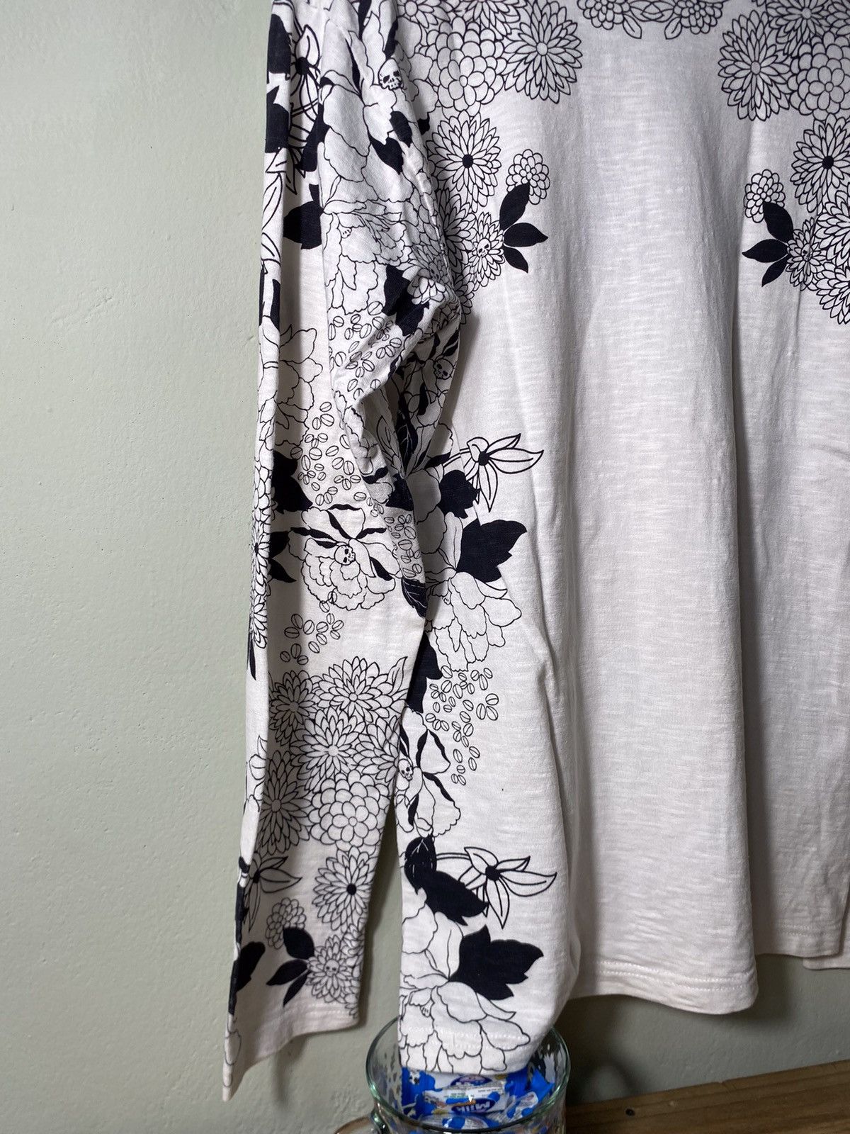 Japanese Brand Japanese Long Sleeve Sukajan Skull Flower Size US M / EU 48-50 / 2 - 10 Thumbnail