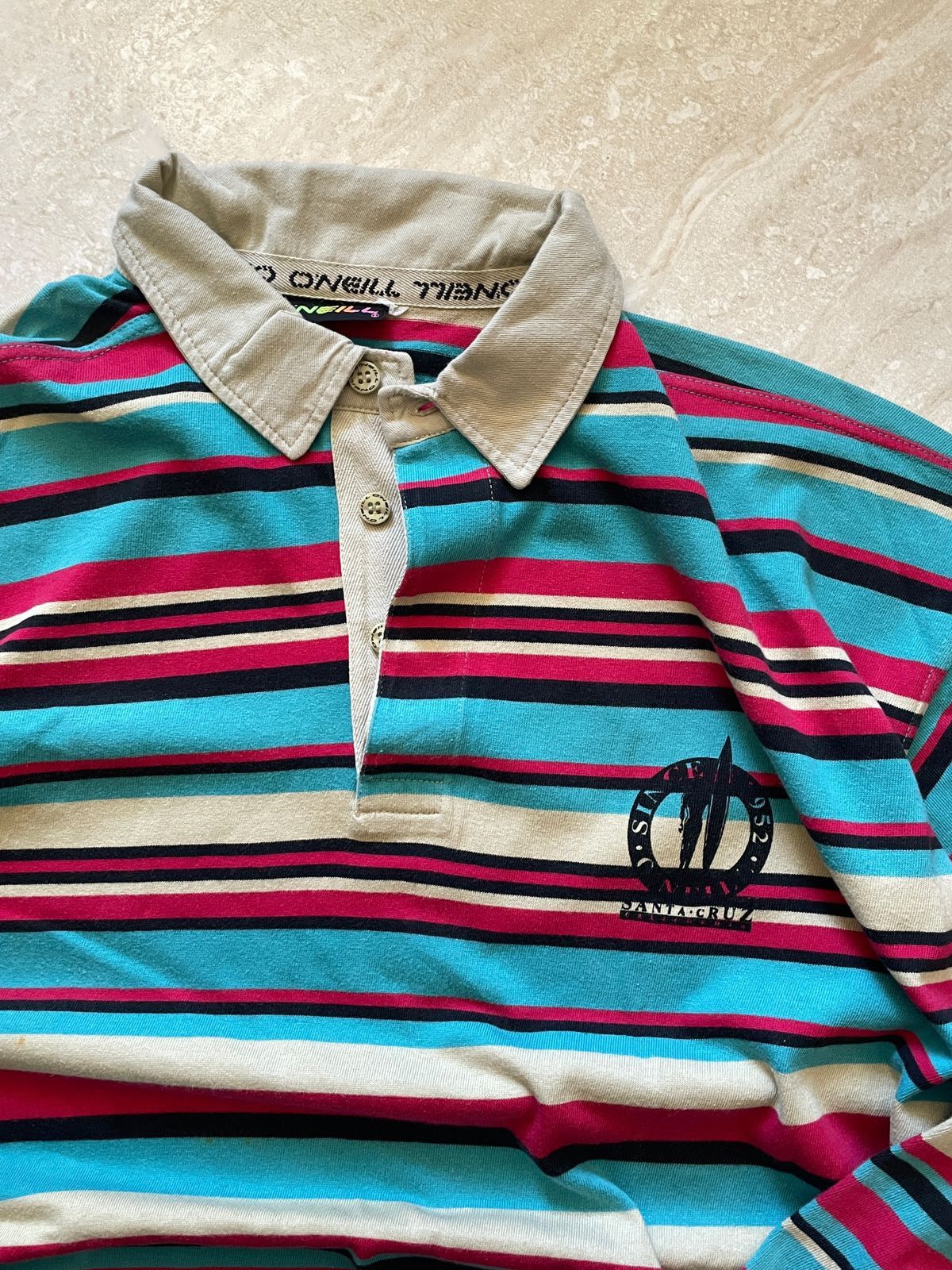 O'Neill O’Neill x Santa Cruz Long Sleeve Polo Size US XL / EU 56 / 4 - 2 Thumbnail