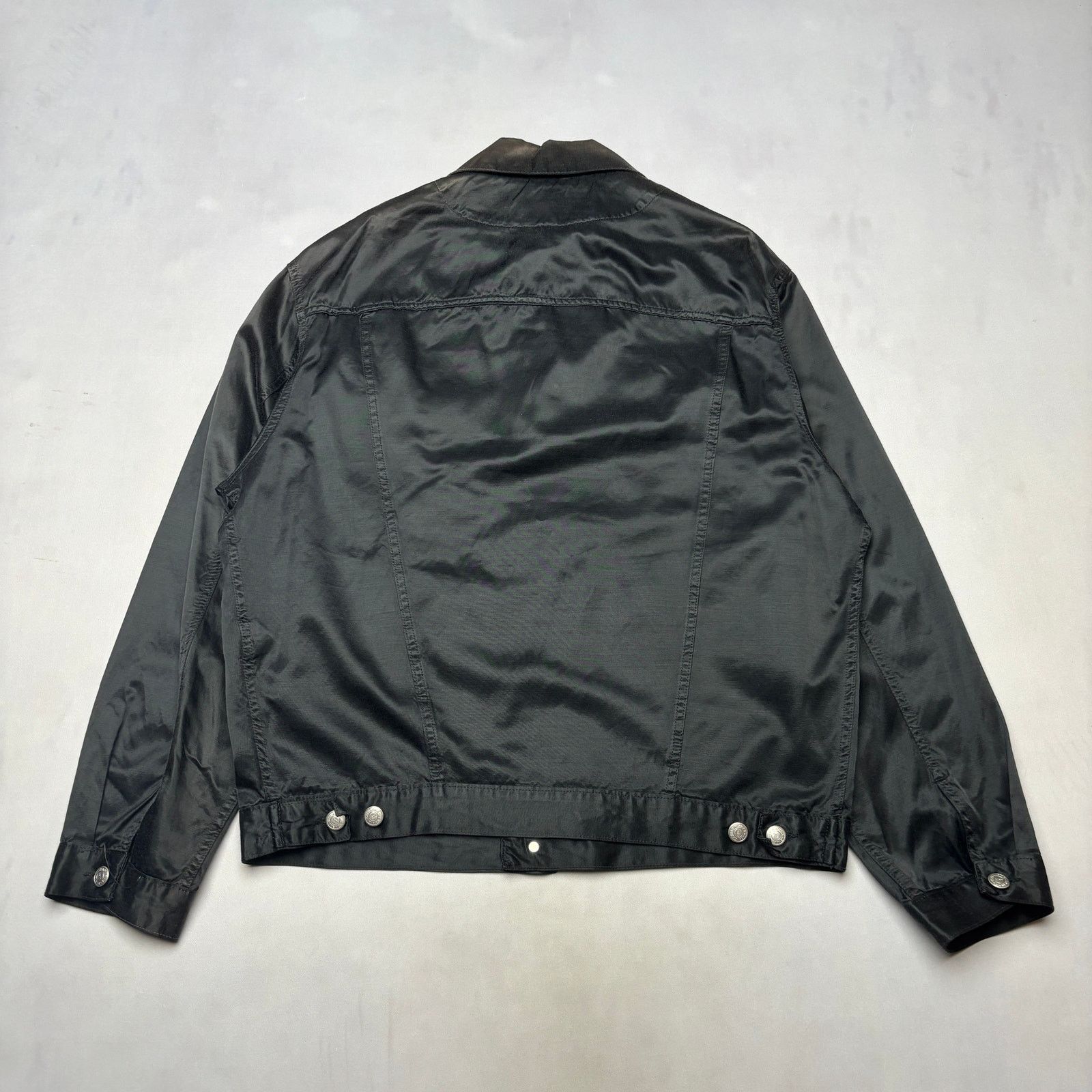 Katharine Hamnett London Vintage Katherinne Hamnett Denim Black Textured Trucker XL Size US XL / EU 56 / 4 - 3 Thumbnail