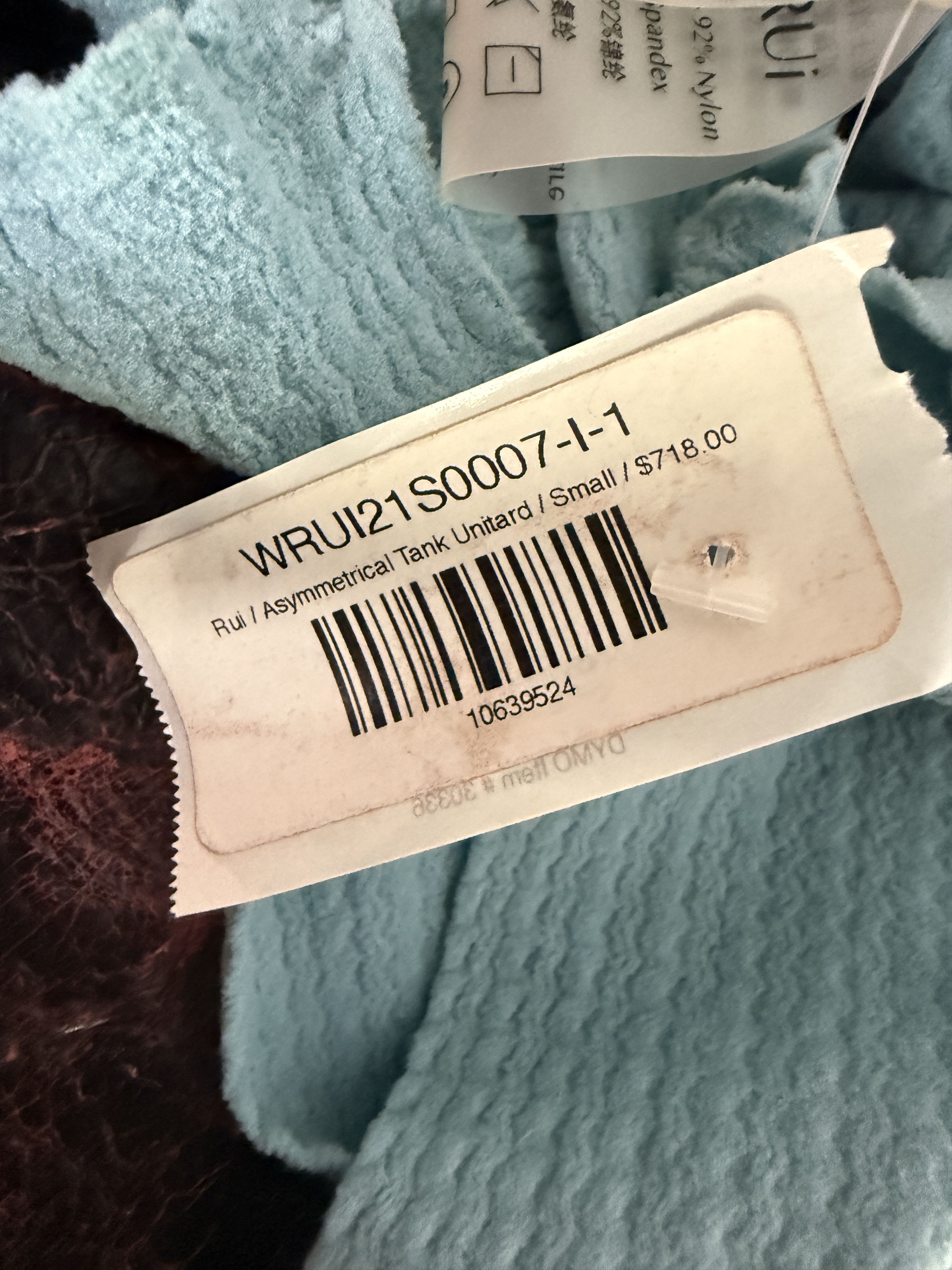 RUIbuilt $718 RUI Size 1 Asymmetric Tank Unitard Size S / US 4 / IT 40 - 9 Thumbnail