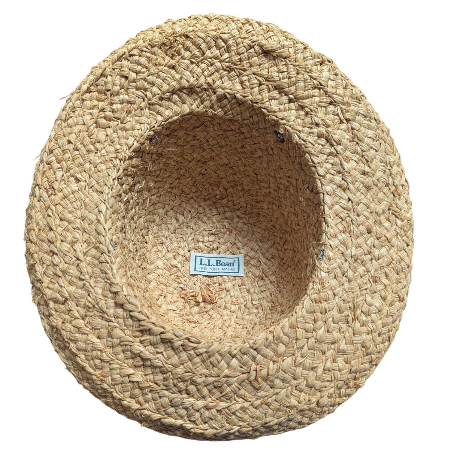 L.L. Bean Vintage L.L. Bean Navy Bow Straw Raffia Vacation Sun Hat Size ONE SIZE - 6 Thumbnail