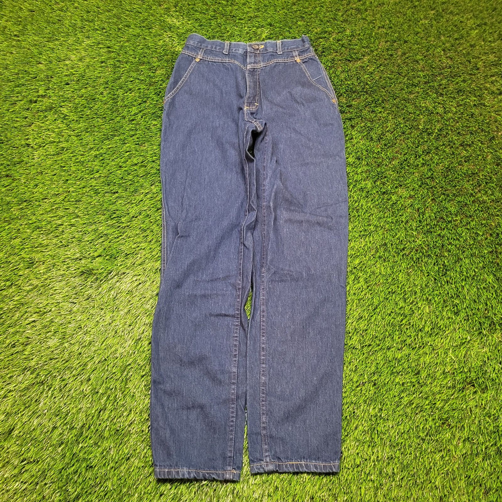 VTG 80s Lee MS Yoked Rider Jeans Womens 28 USA Tapered Sz 6