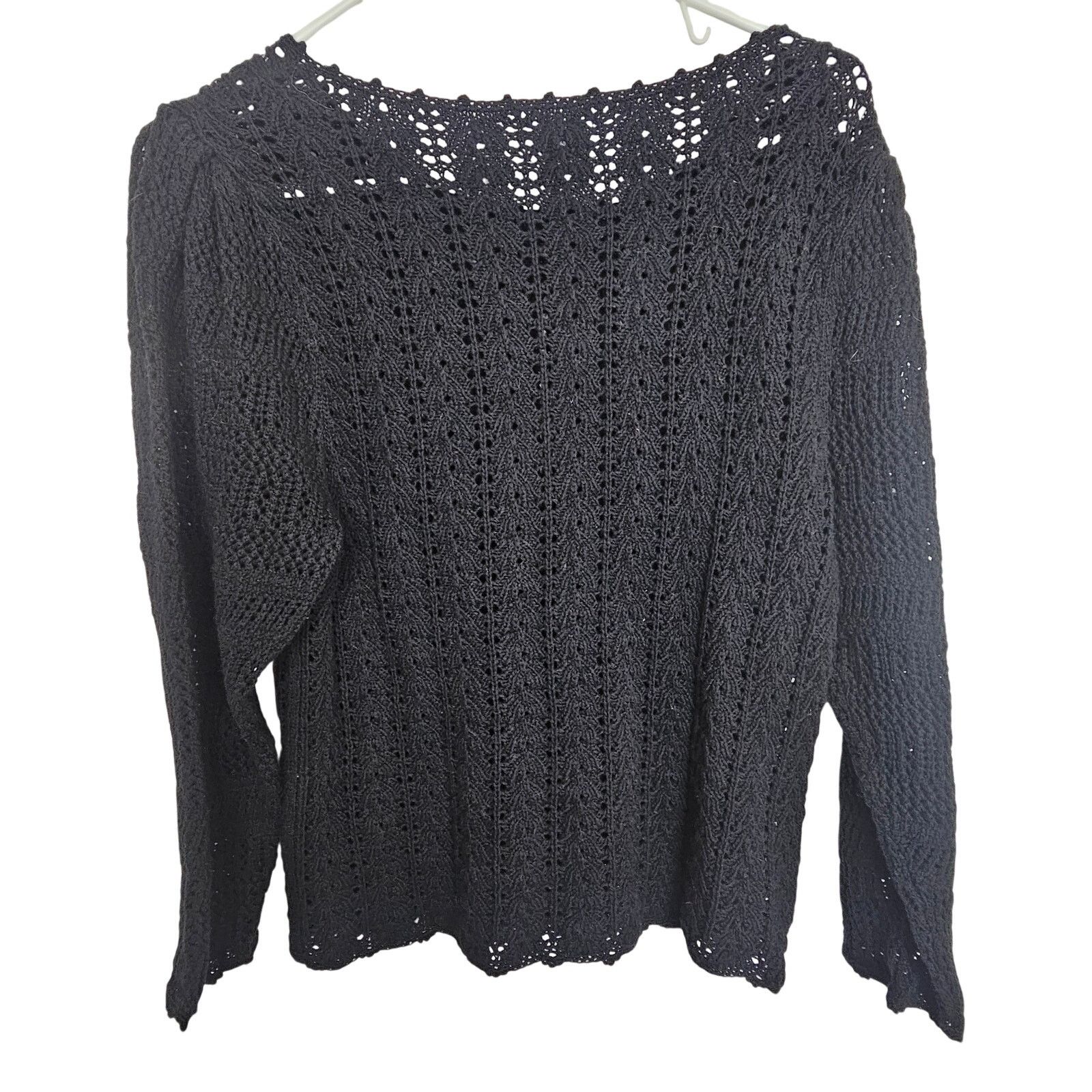 Wildfox Wilfred Womens Open Knit Crochet Pullover Sweater Sz M Boho Size M / US 6-8 / IT 42-44 - 9 Thumbnail