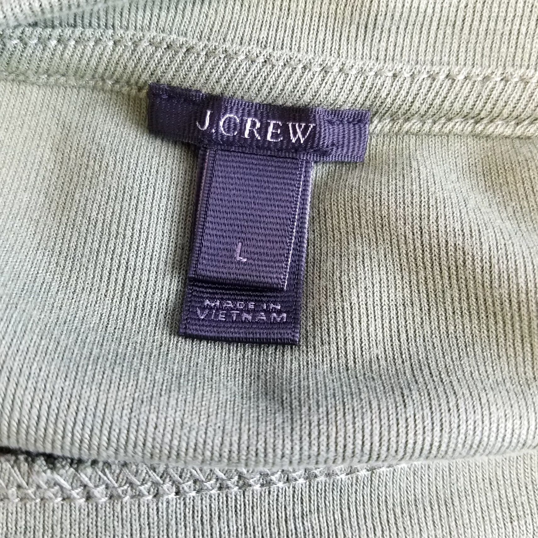 J.Crew J.CREW Womens Tank Top Drapey Ruffle Sz L Green Solid Polyester Blend Sleeveless Round Neck Shirt Womens Size L / US 10 / IT 46 - 4 Thumbnail