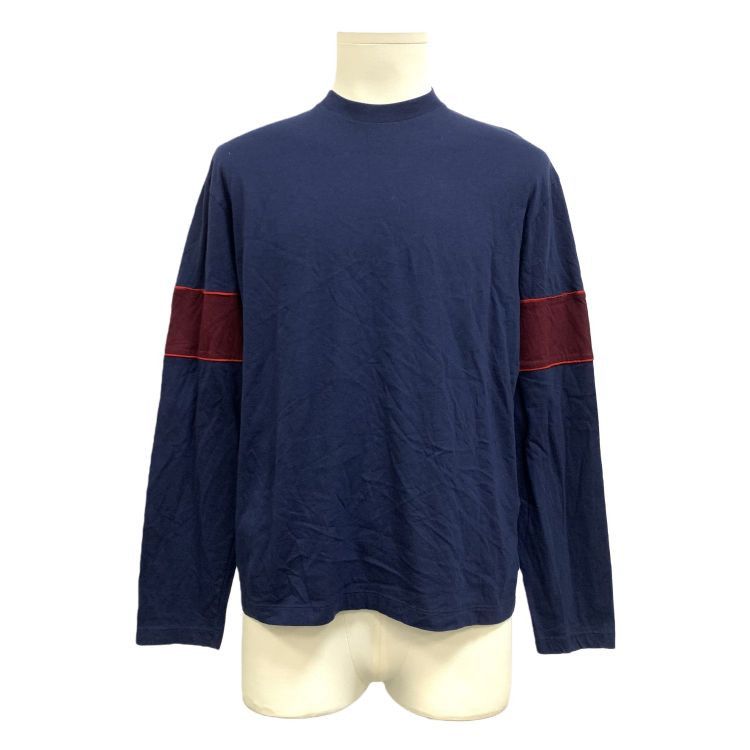 Prada Prada Blue Burgundy Contrast Sleeve Long Sleeve Top M Size US M / EU 48-50 / 2 - 1 Thumbnail