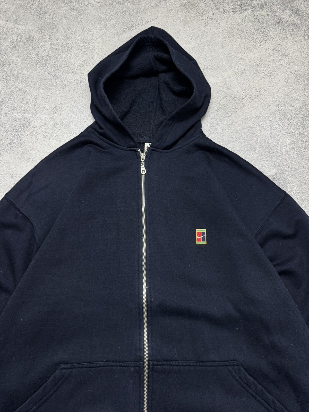 Nike Vintage Y2k Nike Court Mini Swoosh Hoodie 00’s Size US XL / EU 56 / 4 - 5 Thumbnail