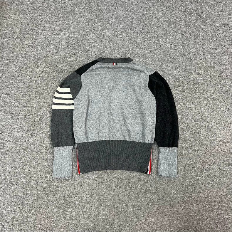 Thom Browne Thom Browne Knitted cardigan with patchwork Size US XL / EU 56 / 4 - 2 Thumbnail