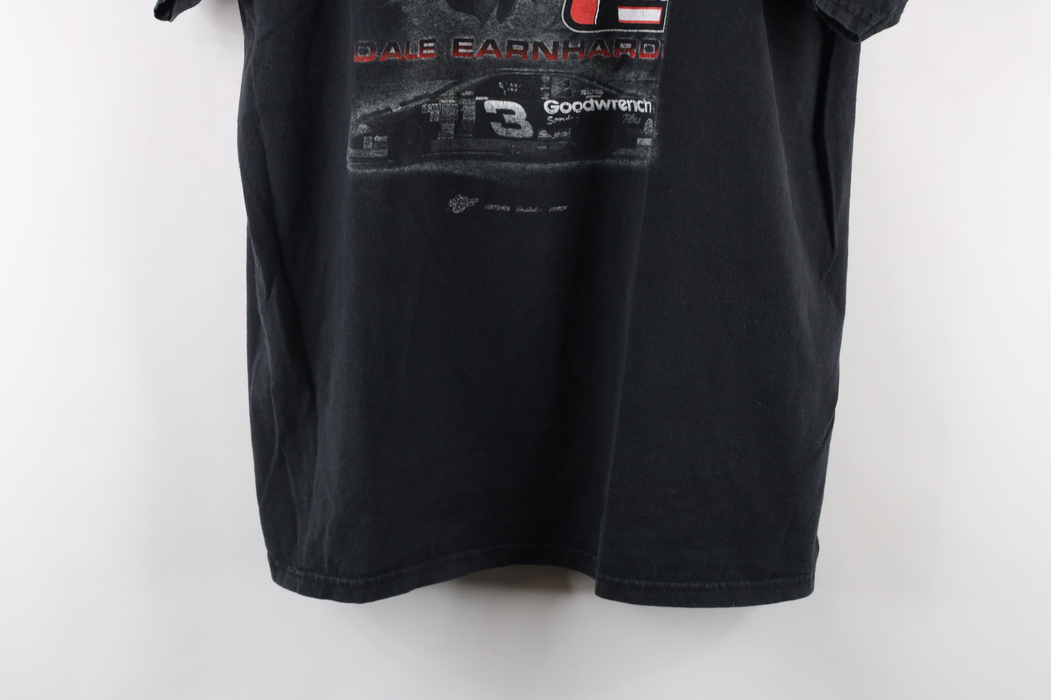 Vintage Vintage NASCAR Spell Out Dale Earnhardt Racing T-Shirt Black Size US L / EU 52-54 / 3 - 3 Thumbnail