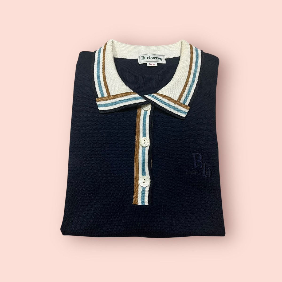 Burberry VINTAGE BURBERRYS REED RINGER CROP POLO SHIRT Size US M / EU 48-50 / 2 - 16 Thumbnail