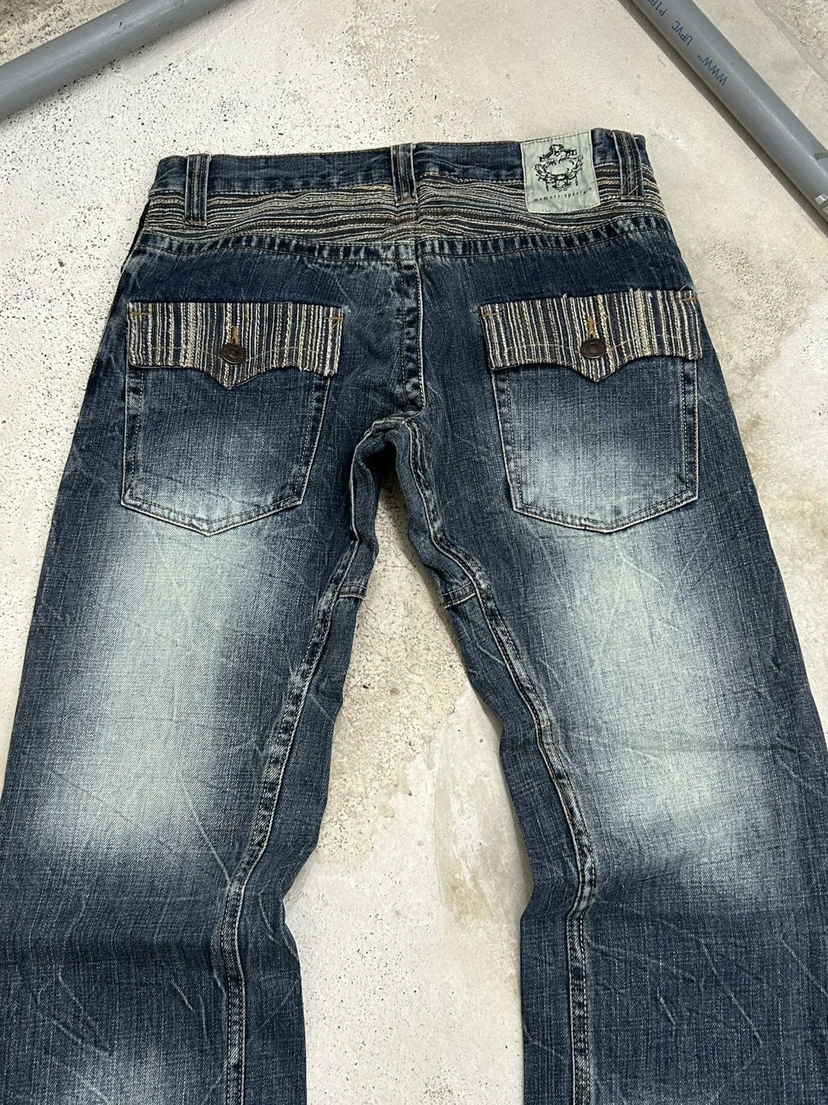 GOSTAR DE FUGA Memory Special Washed Black Clawn Marks Distressed Size US 30 / EU 46 - 17 Thumbnail