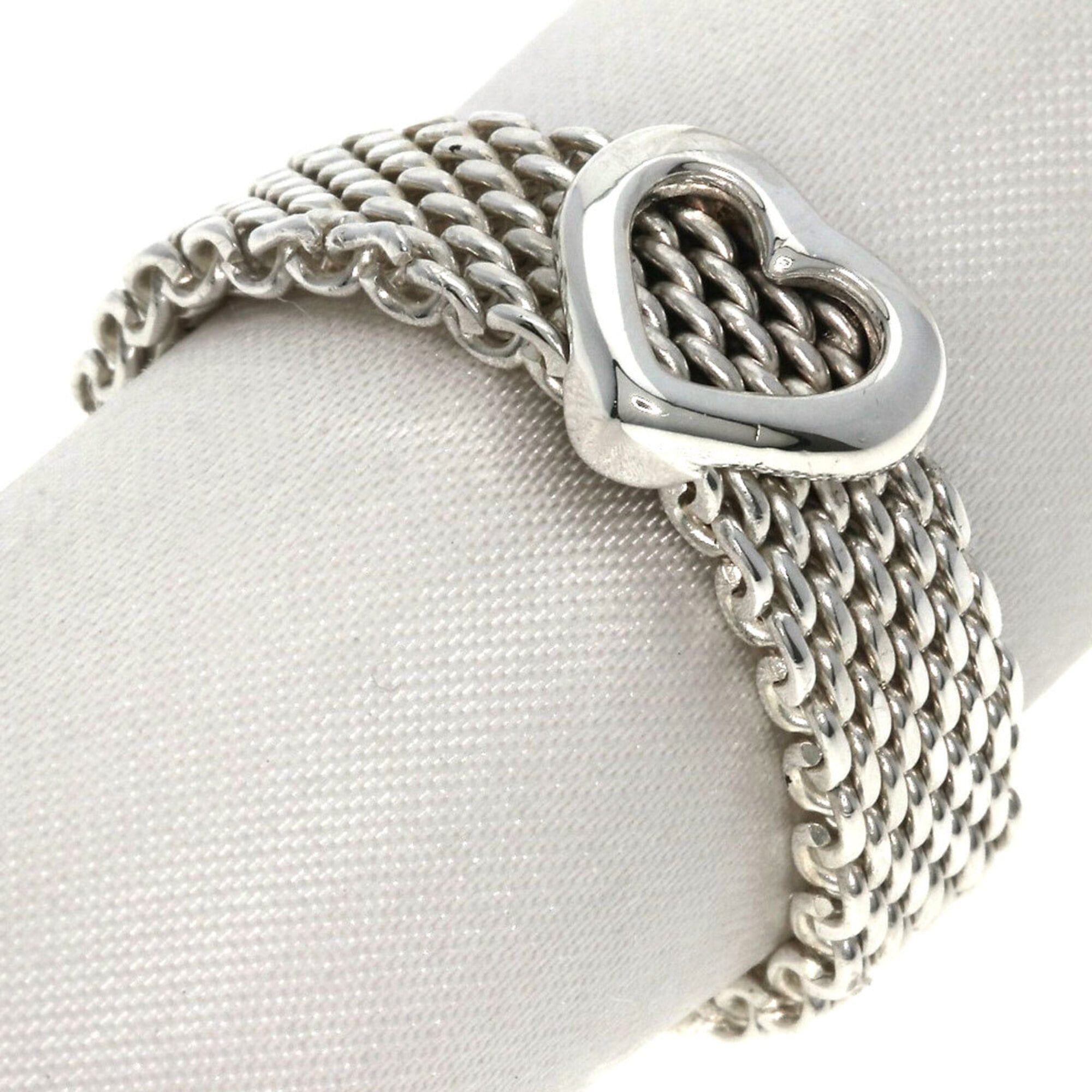 Tiffany & Co. Tiffany & Co. Somerset Heart Mesh Ring - Silver Women's Size ONE SIZE - 1 Thumbnail