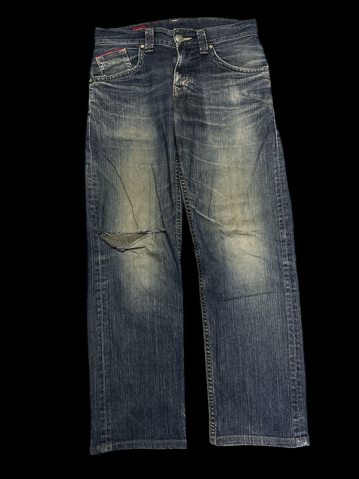 If Six Was Nine Distress Denim Edwin Vintage Blue Trip 💥 Size US 32 / EU 48 - 2 Thumbnail