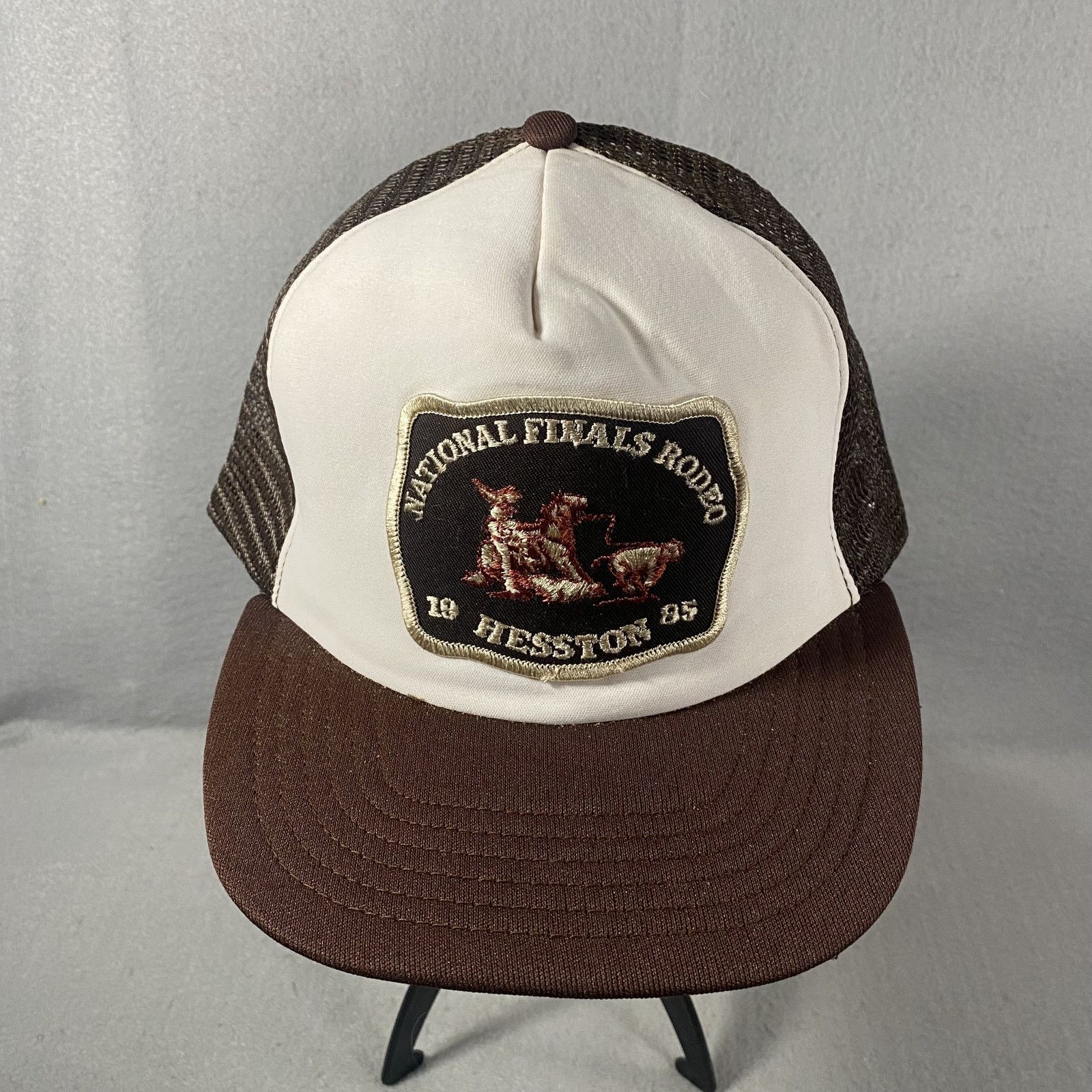 Other Vtg Hesston National Finals Rodeo 1985 USA Trucker Hat Cap Size ONE SIZE - 1 Thumbnail