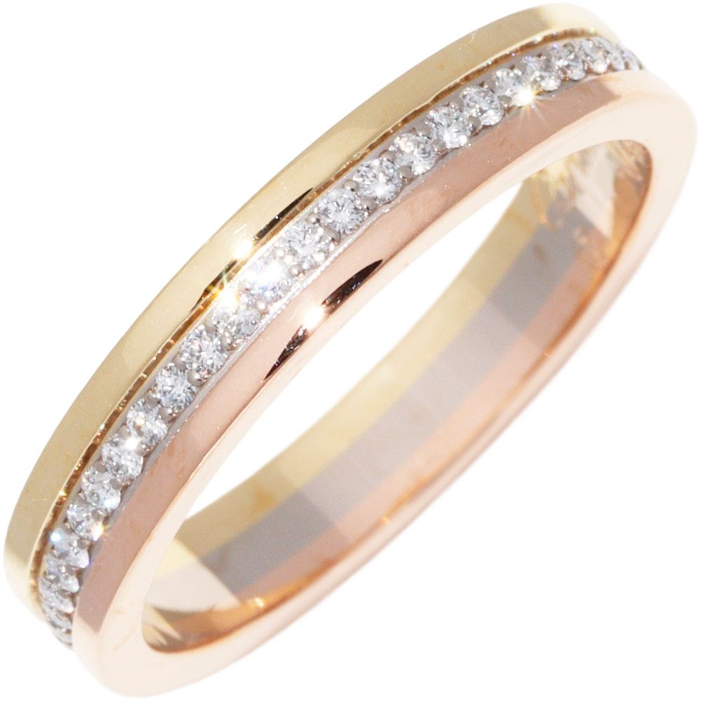 Cartier Cartier Cartier K18YG K18WG K18PG Diamond Louis Cartier Vendome Ring Metal Ring B40529 in Great Condition Size ONE SIZE - 1 Thumbnail