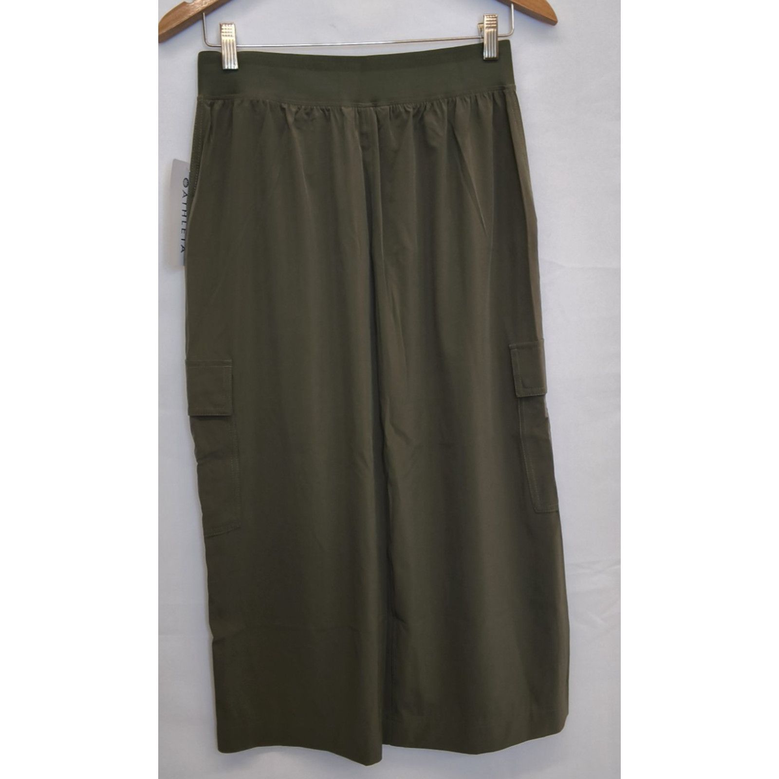 Athleta Athleta Brooklyn Heights Cargo Skirt sz 4 Green Midi NWT Size 27" / US 4 / IT 40 - 3 Thumbnail