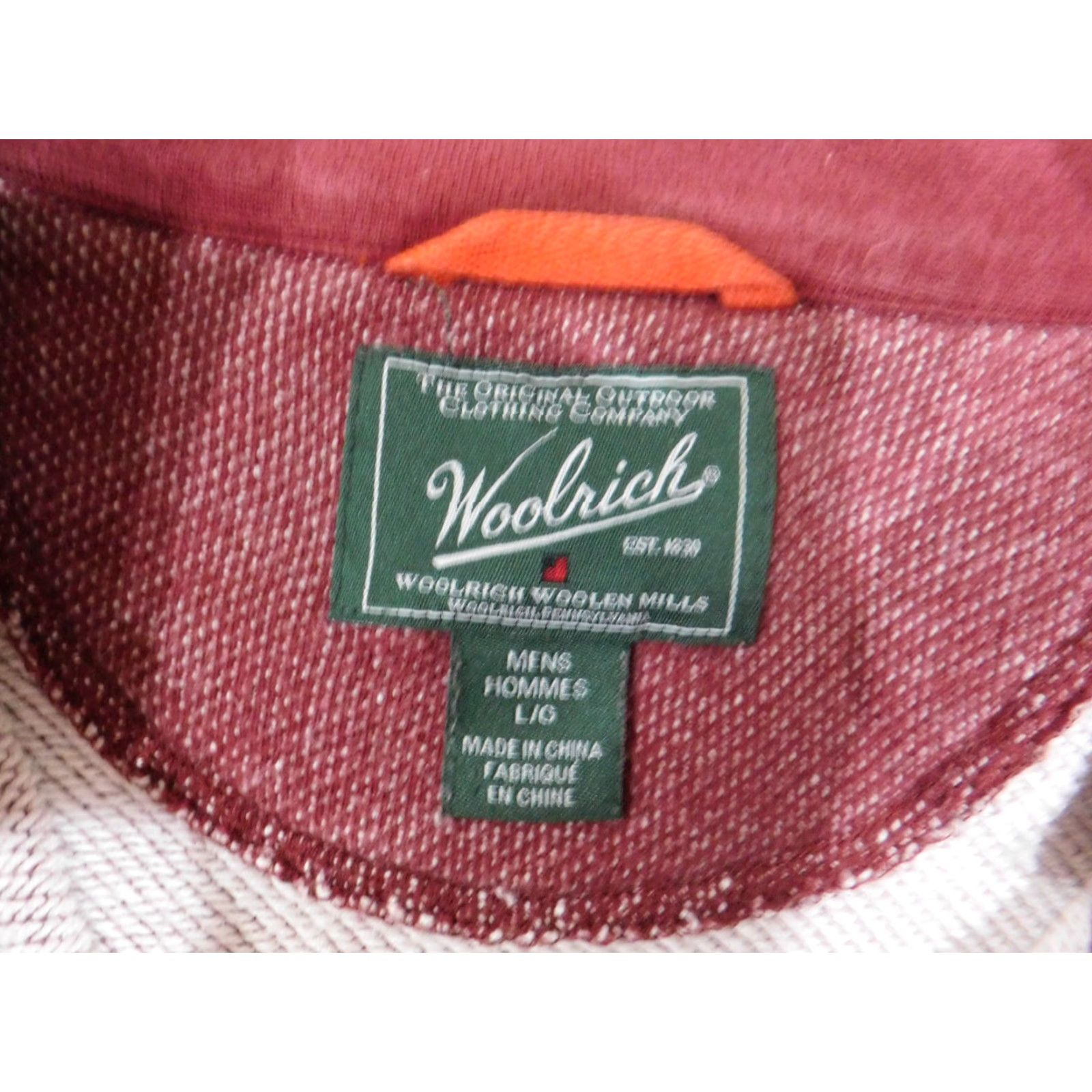 Vintage VINTAGE Woolrich Sweater Pullover 1/4 Zip Mens L Red Cotton Knit Retro Mock Neck Long Sleeve Size US L / EU 52-54 / 3 - 4 Thumbnail