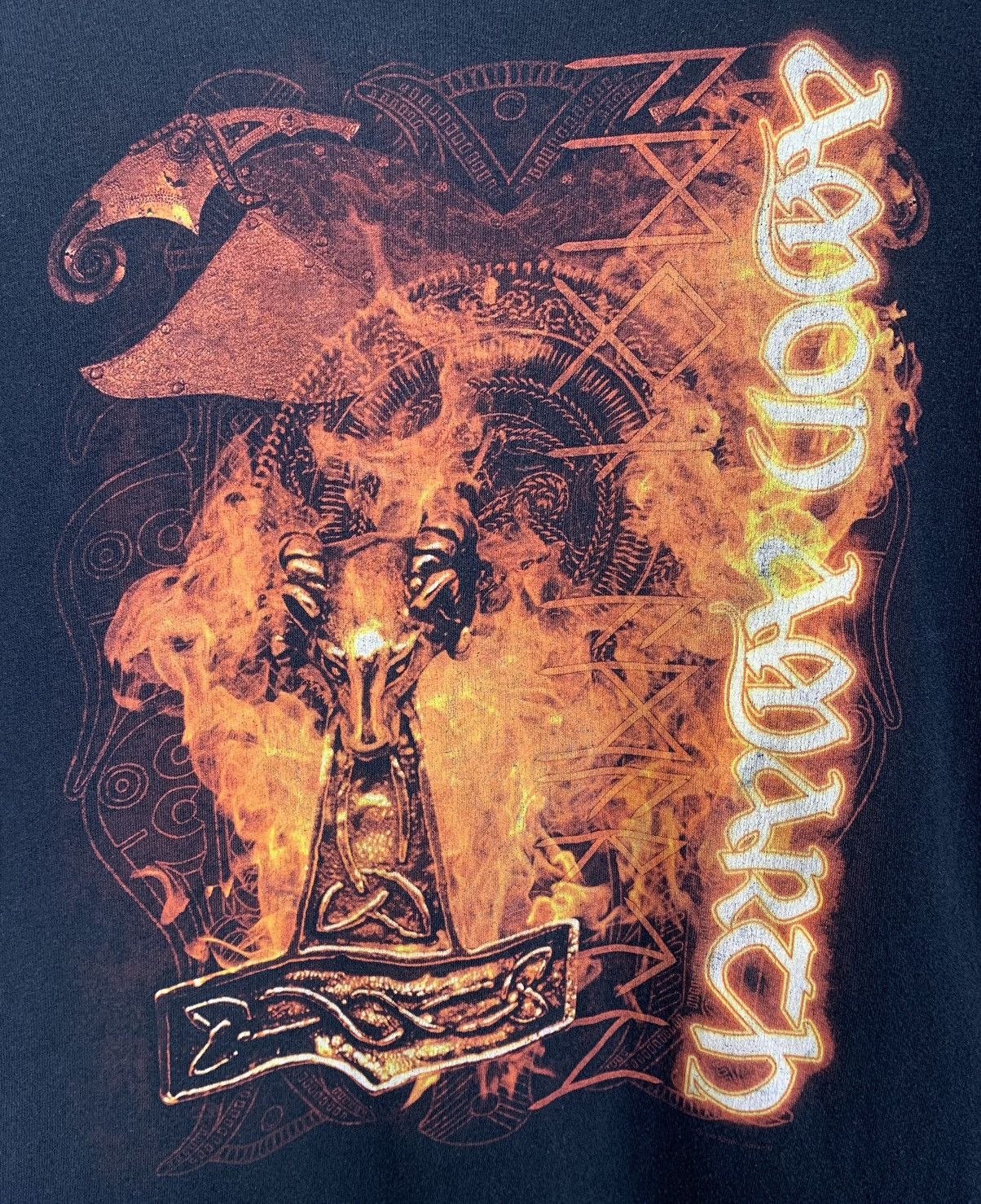 Band Tees 2009 Amon Amarth Metal Band Faded T-Shirt Size US L / EU 52-54 / 3 - 12 Thumbnail